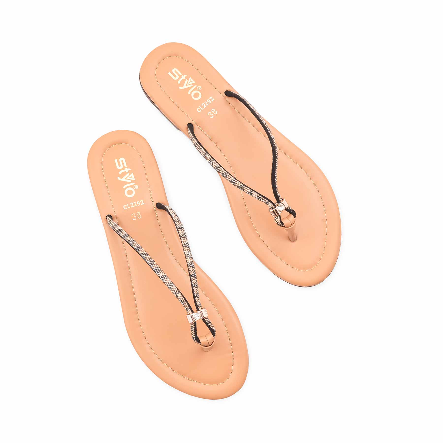 Beige Casual Chappal For Ladies CL2292 - Image 5