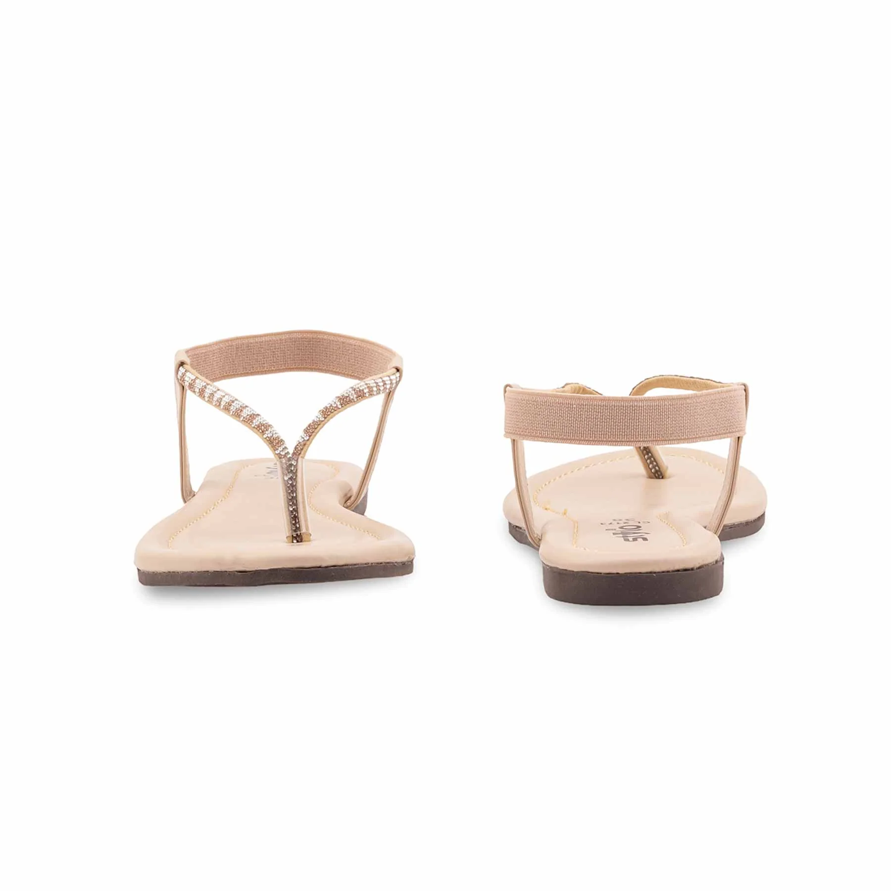 Beige Casual Chappal For Women CL2173 - Image 4