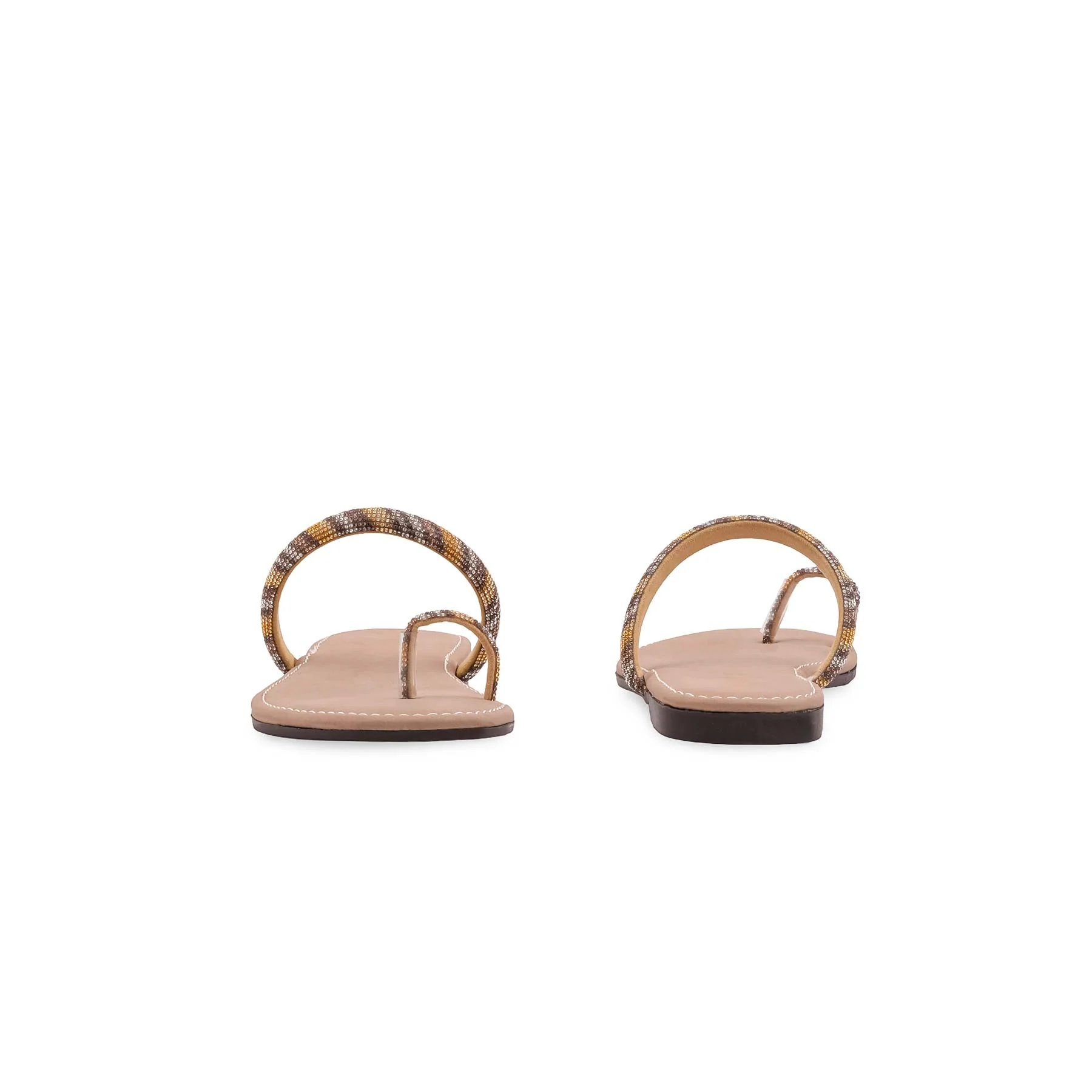 Beige Casual Chappal For Women CL2205 - Image 4