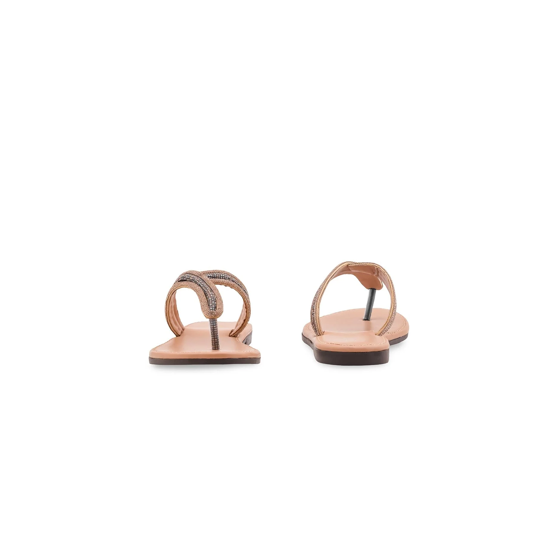 Beige Casual Chappal For Women CL2245 - Image 4
