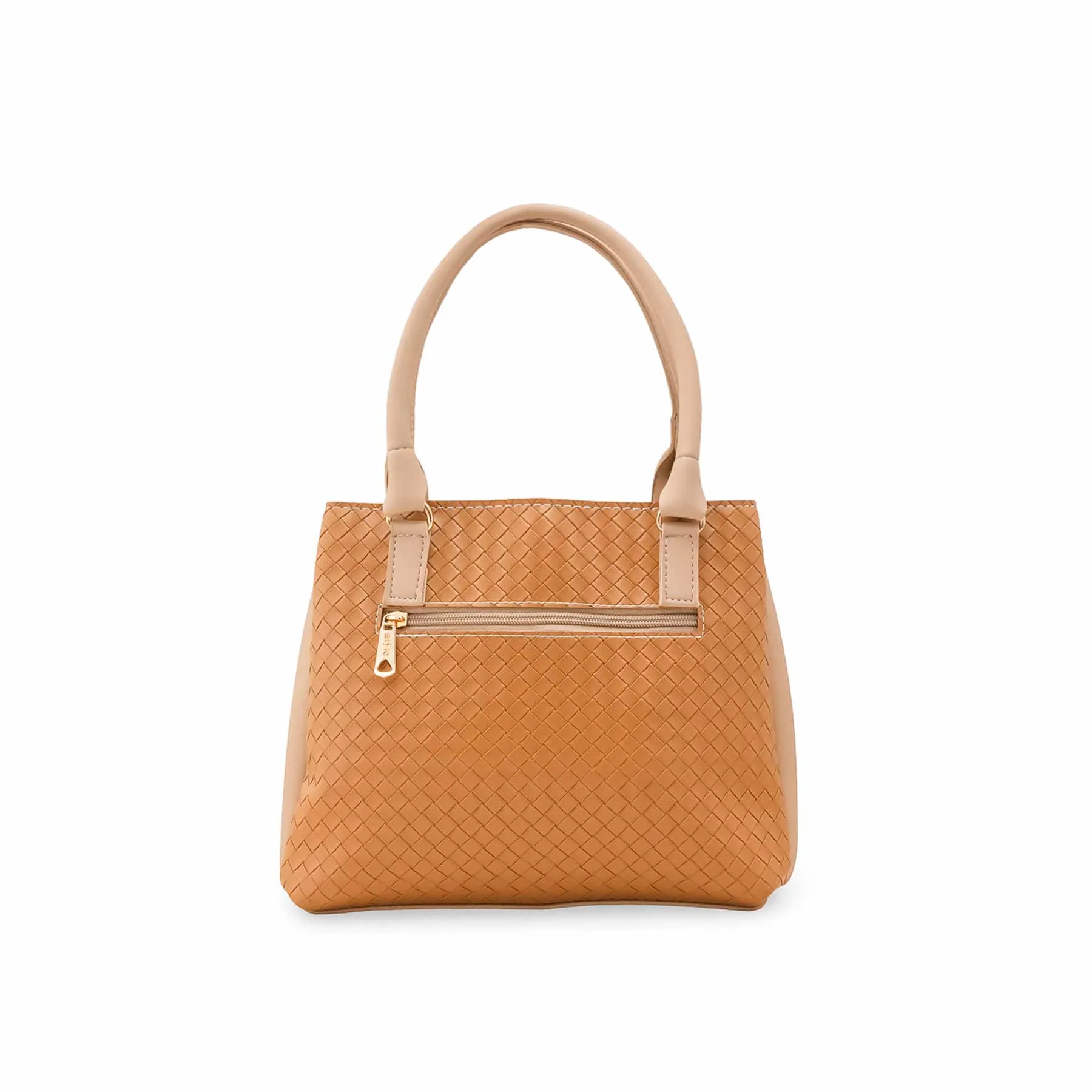 Beige Casual Hand Bag For Ladies P56323 - Image 4