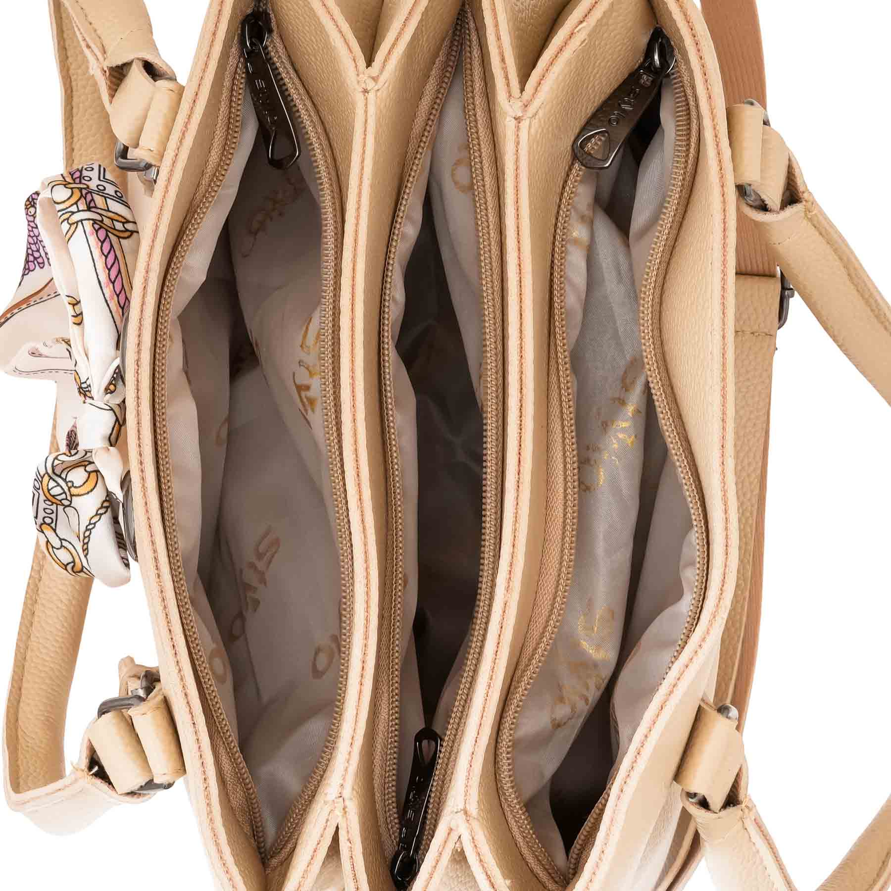 Beige Casual Hand Bag For Women P56260 - Image 5