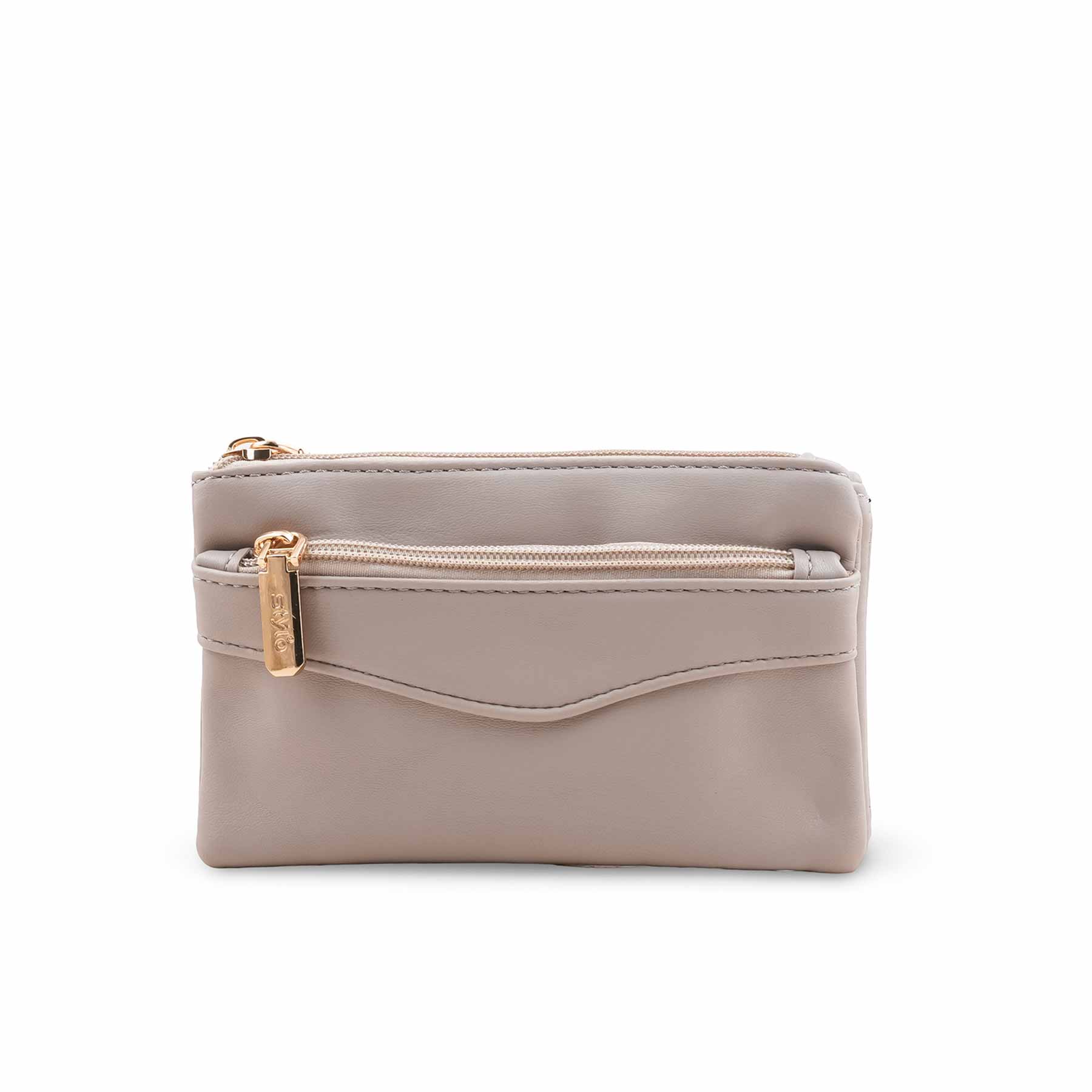 Beige Casual Pouch For Ladies P97682 - Image 2