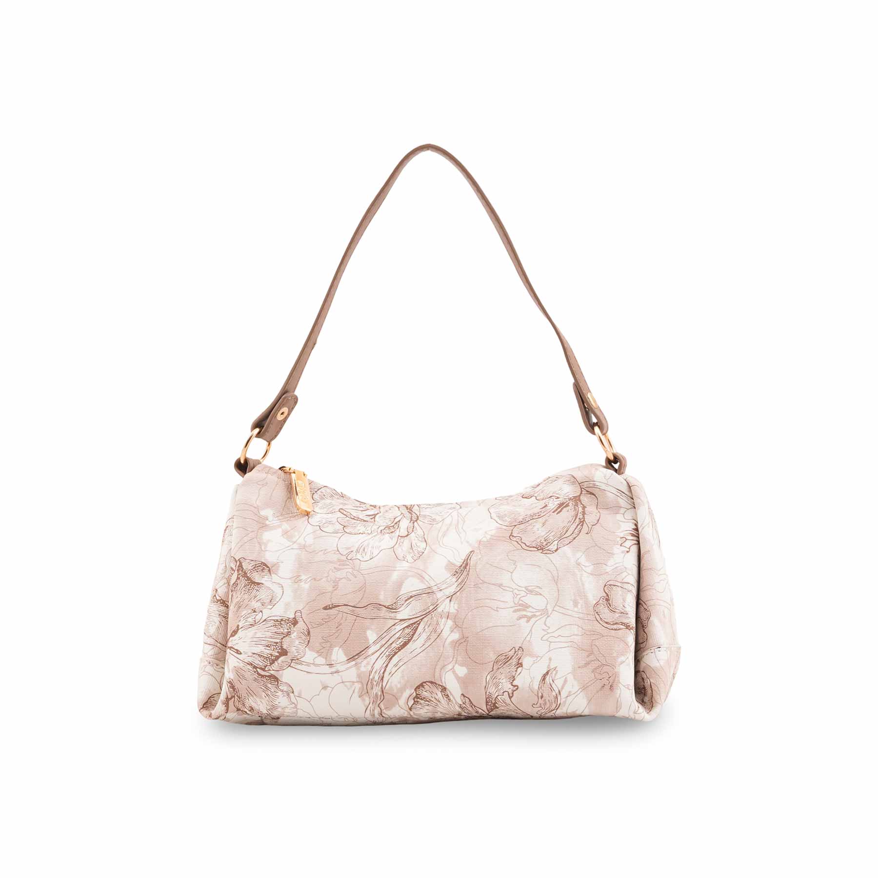 Beige Casual Pouch For Women P97667 - Image 2