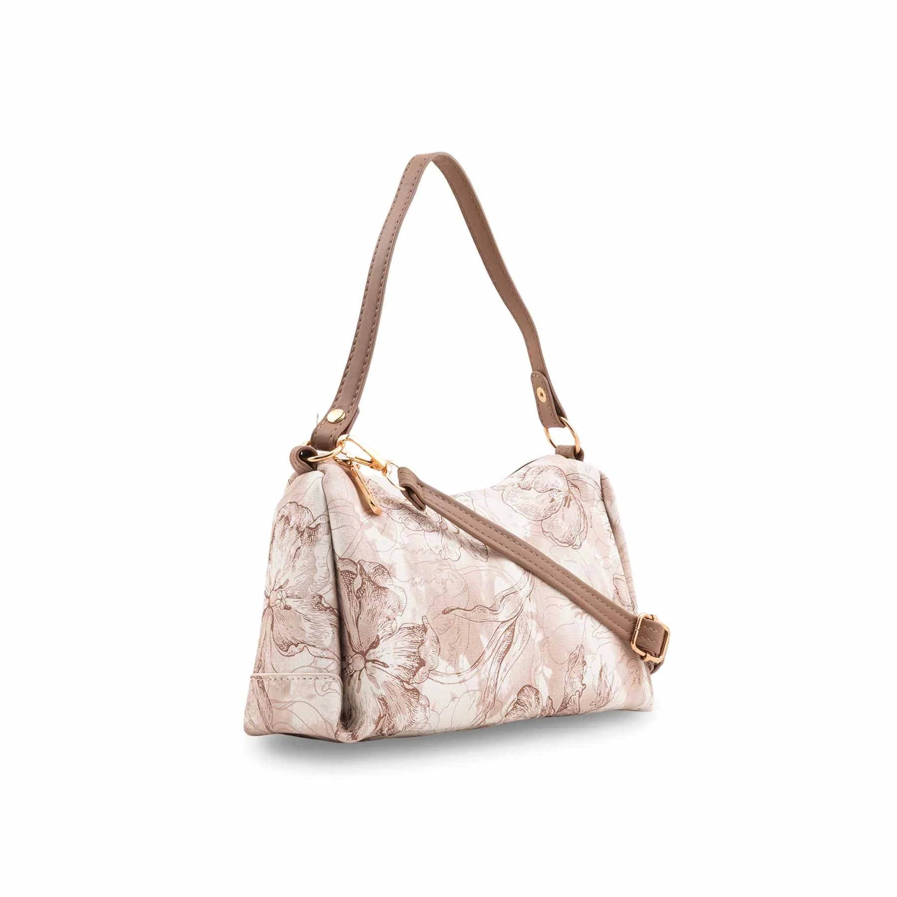Beige Casual Pouch For Women P97667 - Image 3