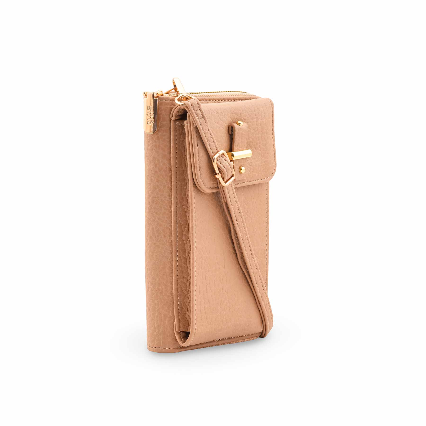 Beige Casual Pouch For Women P97701 - Image 3
