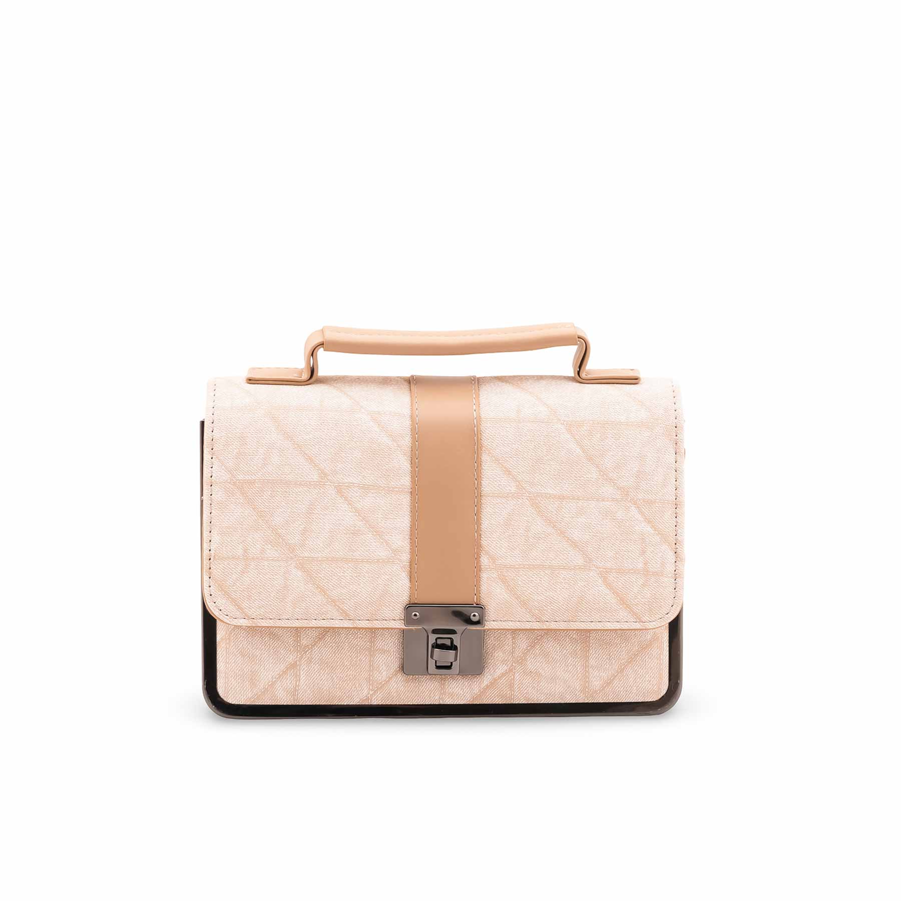 Beige Casual Pouch For Women P97710 - Image 2