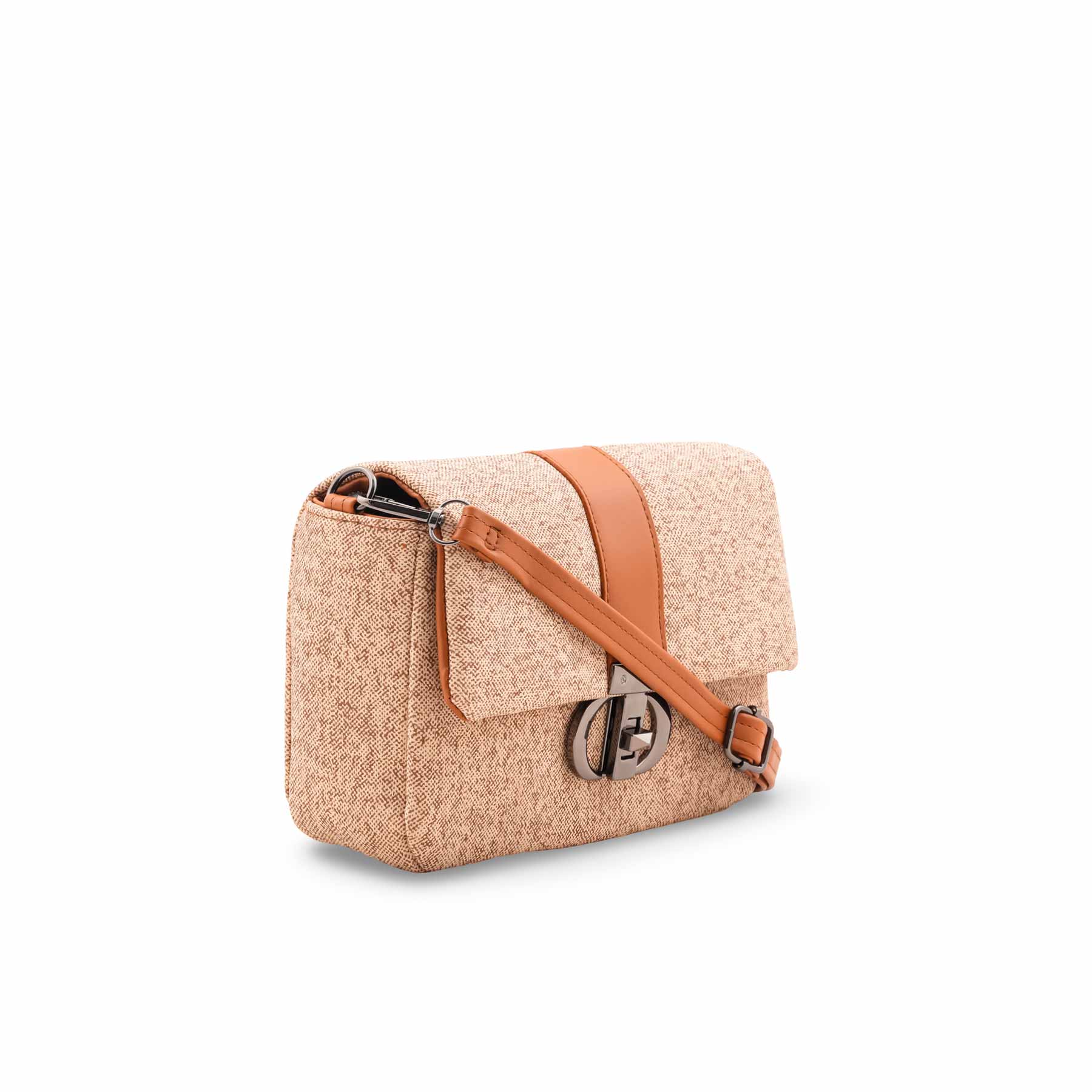 Beige Casual Pouch For Women P97712 - Image 3