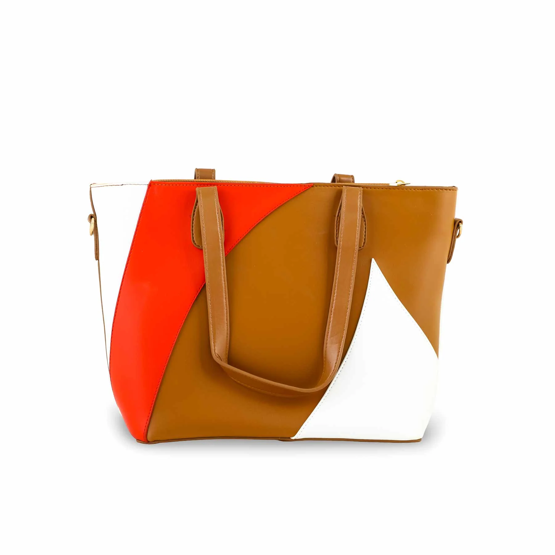 Beige Casual Shoulder Bag For Ladies P55708 - Image 2