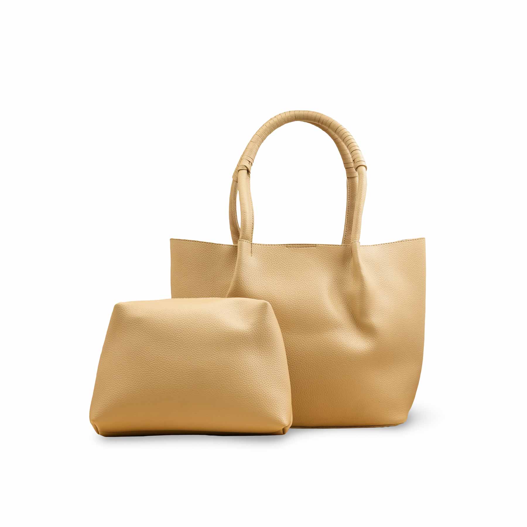 Beige Casual Shoulder Bag For Ladies P55811 - Image 2