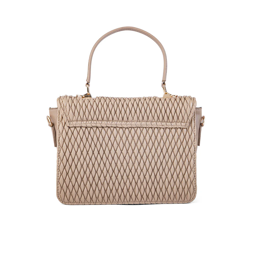 Beige Casual Shoulder Bag For Women P55661 - Image 3