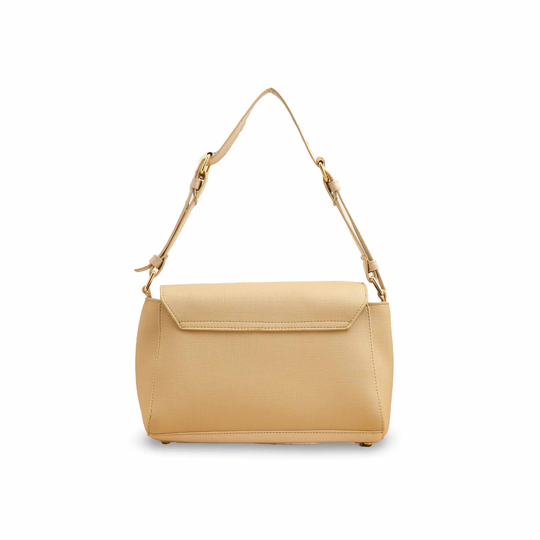Beige Casual Shoulder Bag For Women P55817 - Image 4