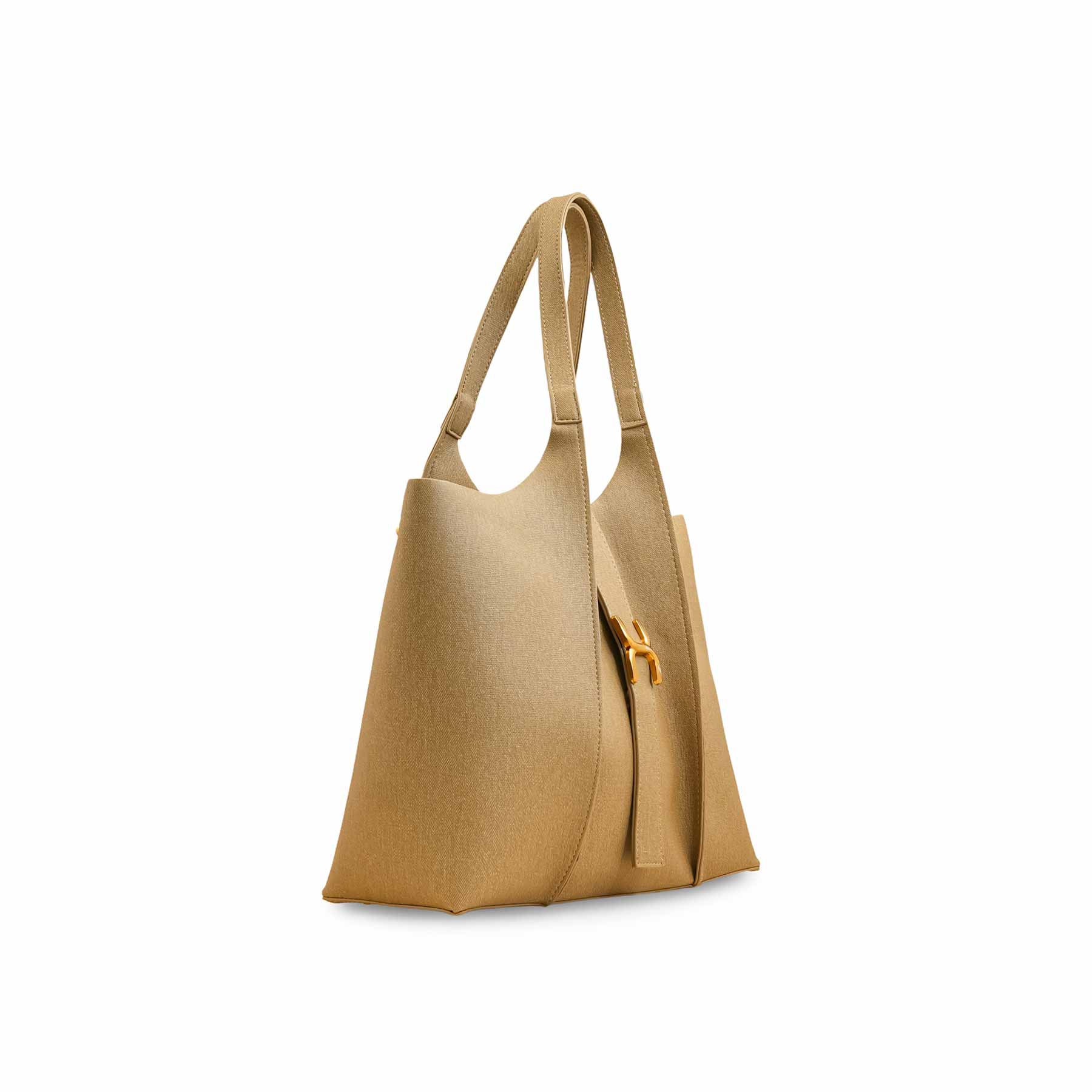 Beige Casual Shoulder Bag For Women P55820 - Image 3
