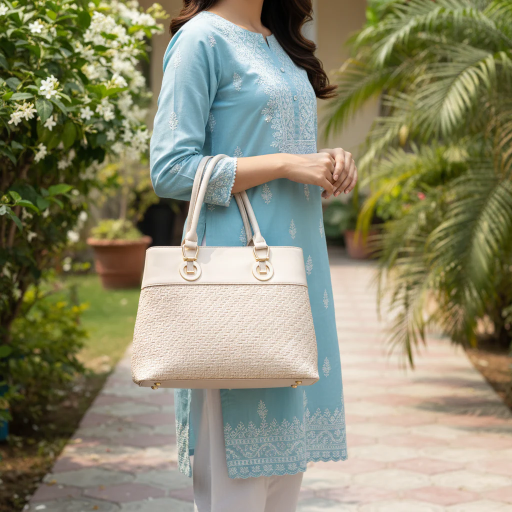 Beige Casual Shoulder Bag For Women P55854 - Image 2