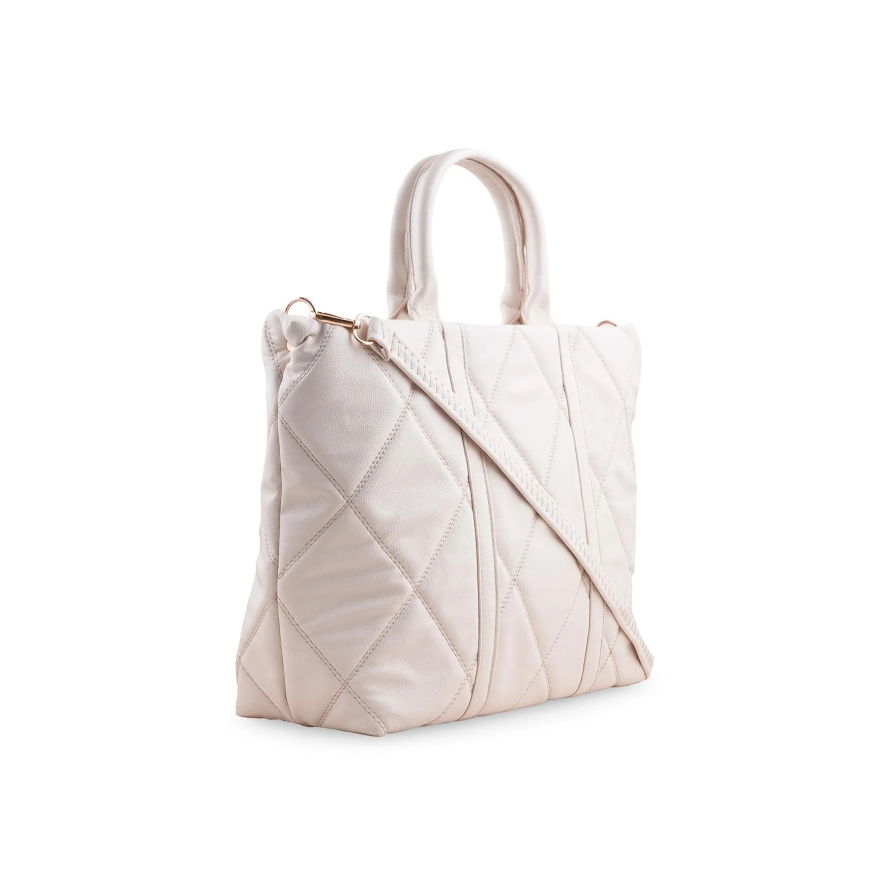 Beige Casual Shoulder Bag For Women P55874 - Image 3