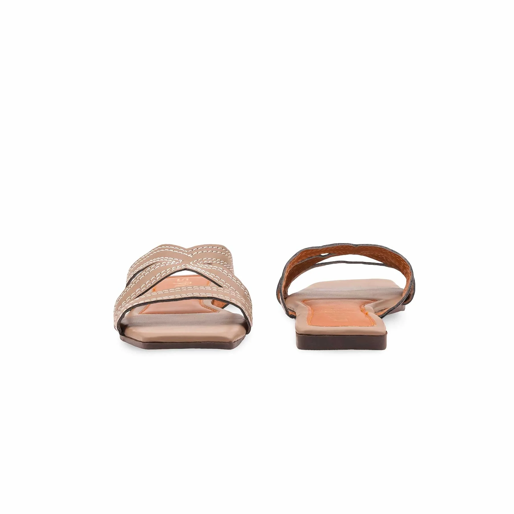 Beige Casual Slipper For Ladies CL2197 - Image 4