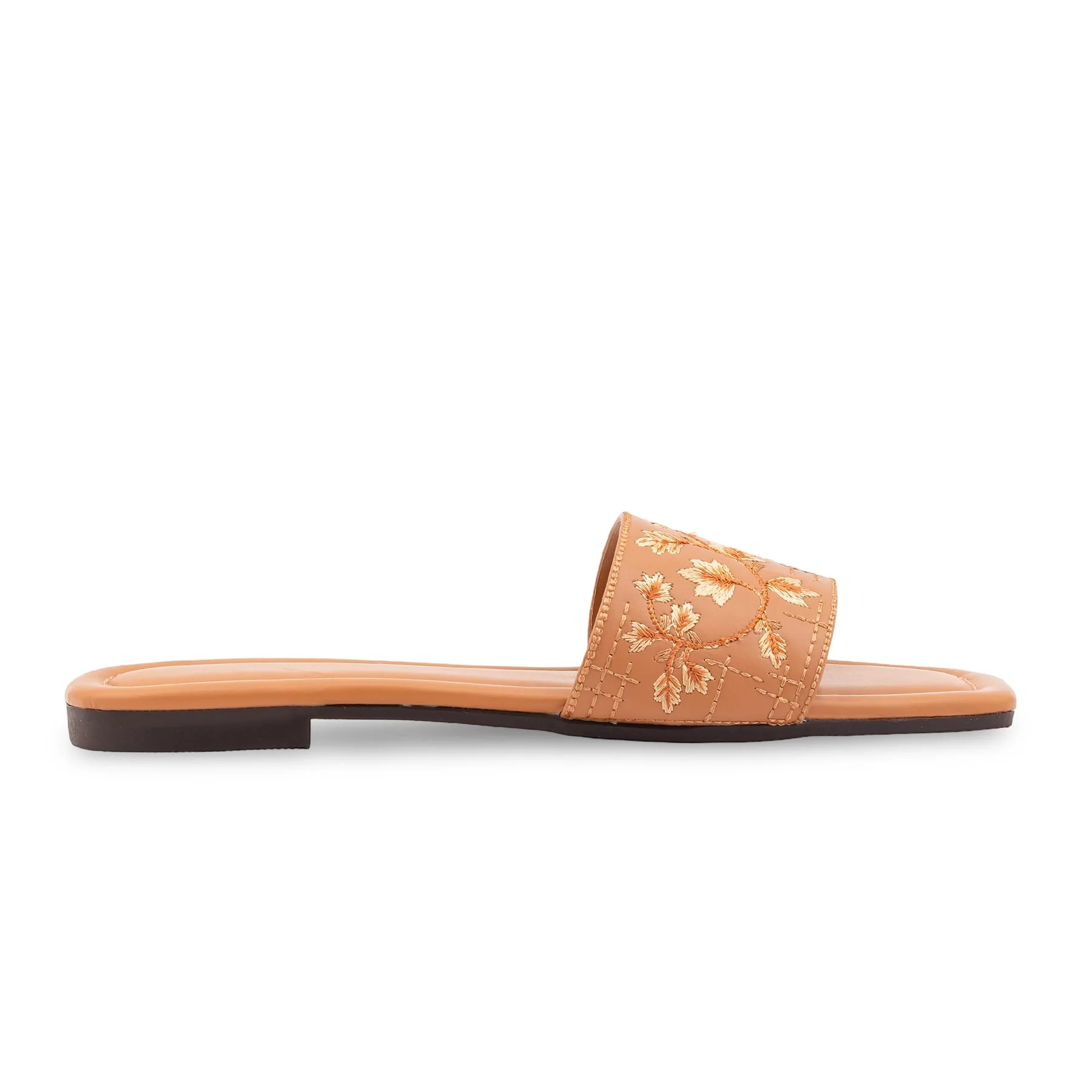 Beige Casual Slipper For Ladies CL2273 - Image 2