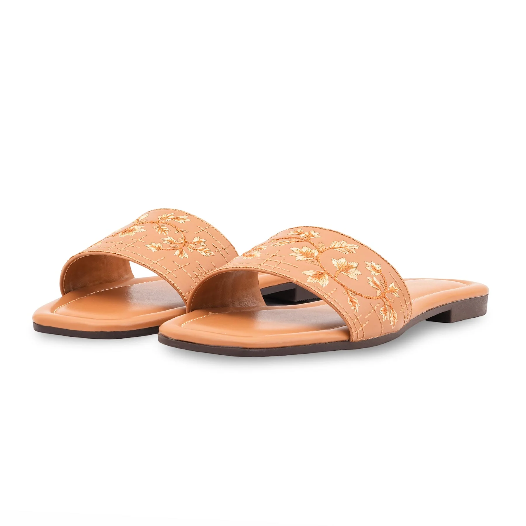 Beige Casual Slipper For Ladies CL2273 - Image 3