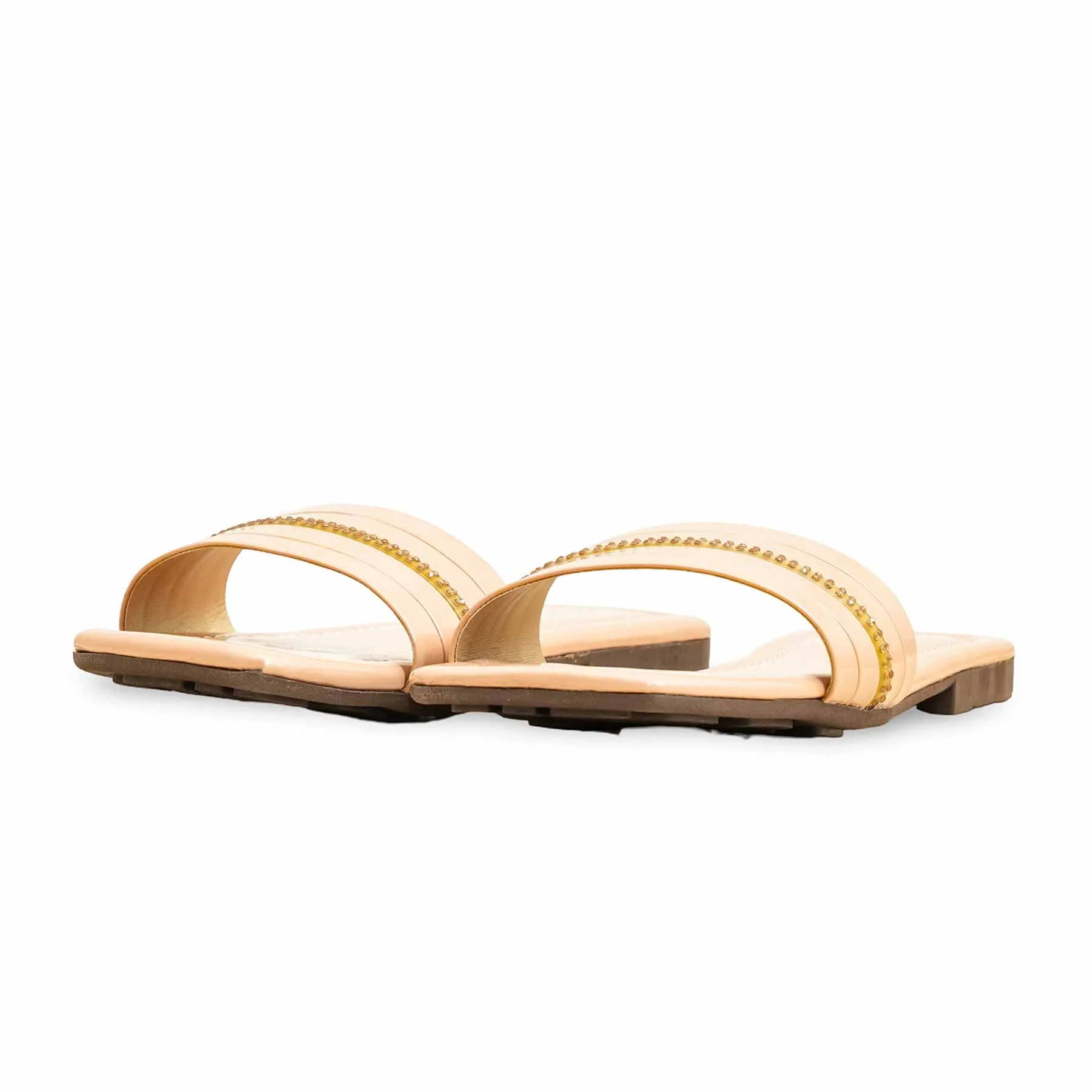 Beige Casual Slipper For Women CL2133 - Image 3