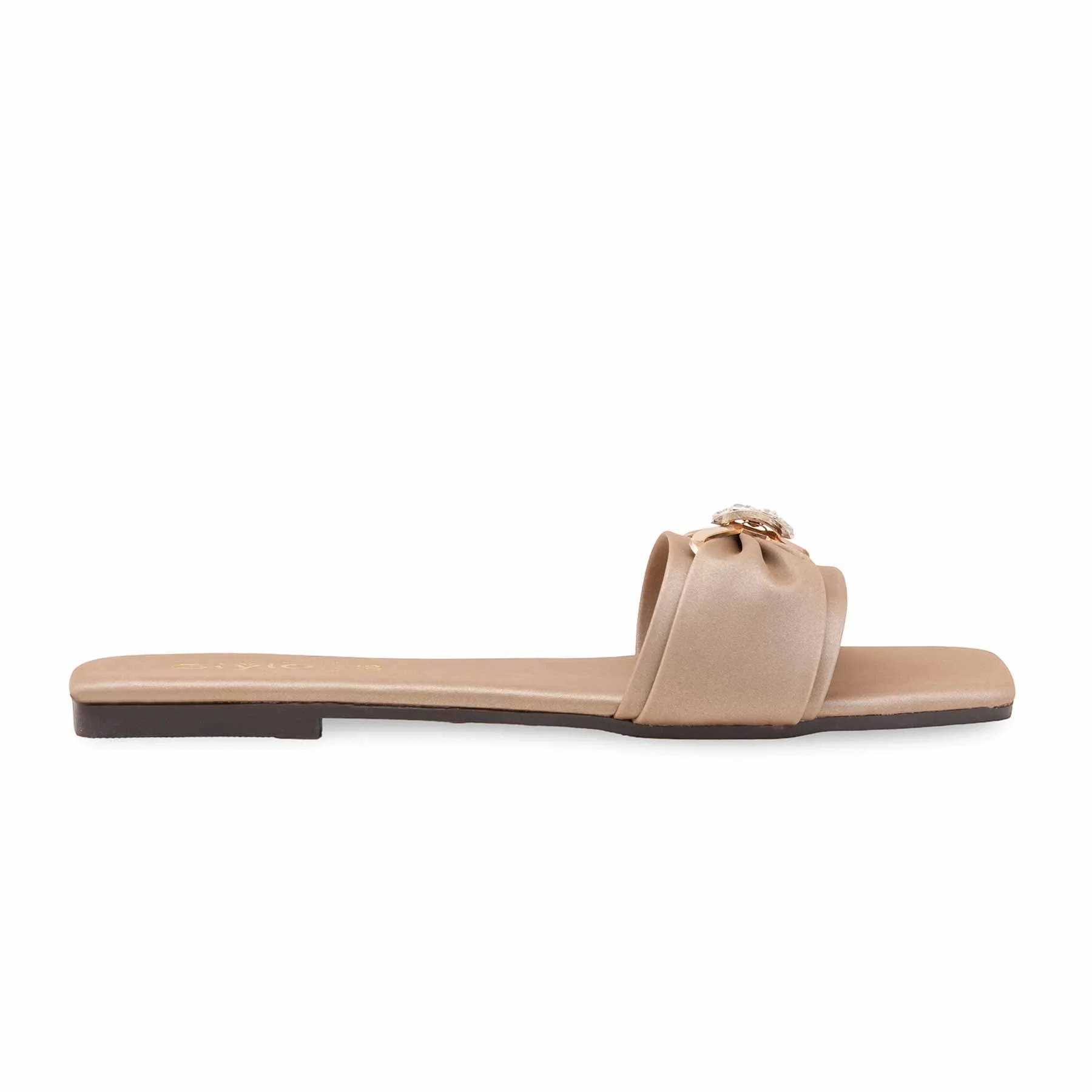 Beige Casual Slipper For Women CL2282 - Image 2