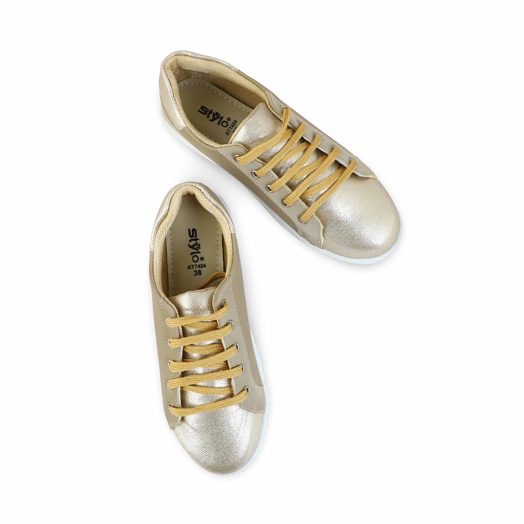 Beige Casual Sneaker AT7424 - Image 4