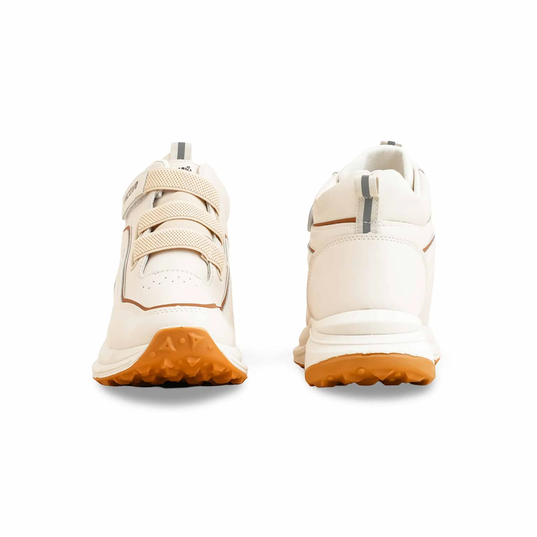 Beige Casual Sneaker For Ladies AT7247 - Image 3