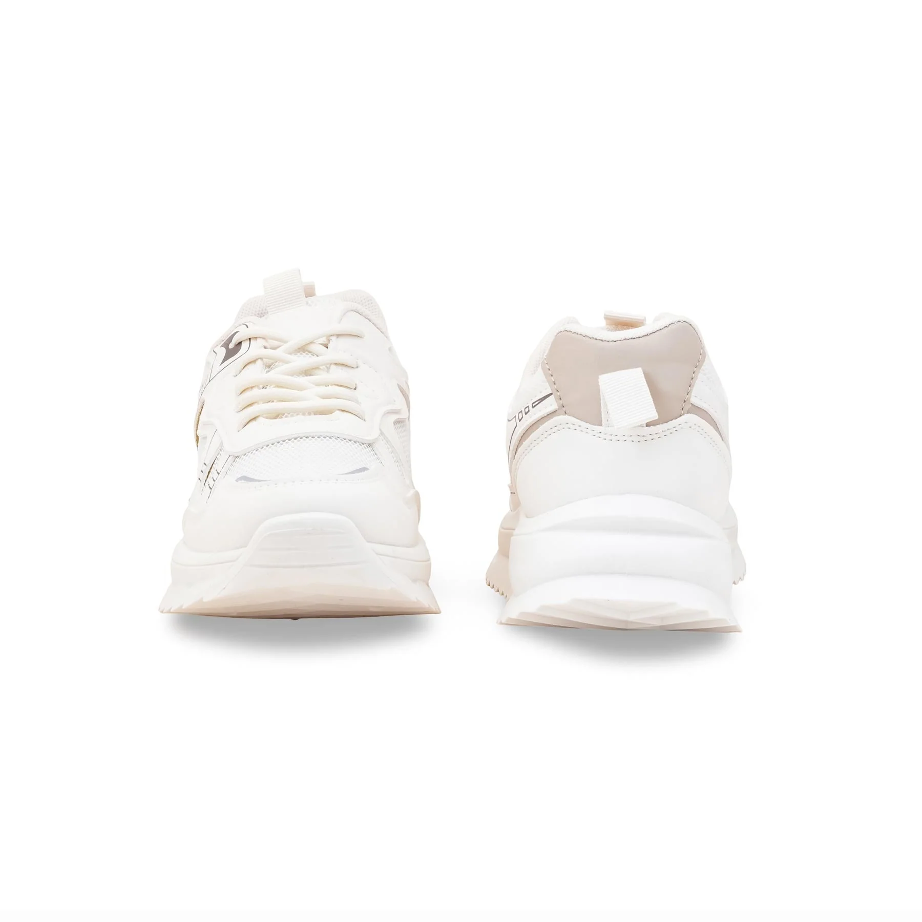 Beige Casual Sneaker For Ladies AT7447 - Image 4