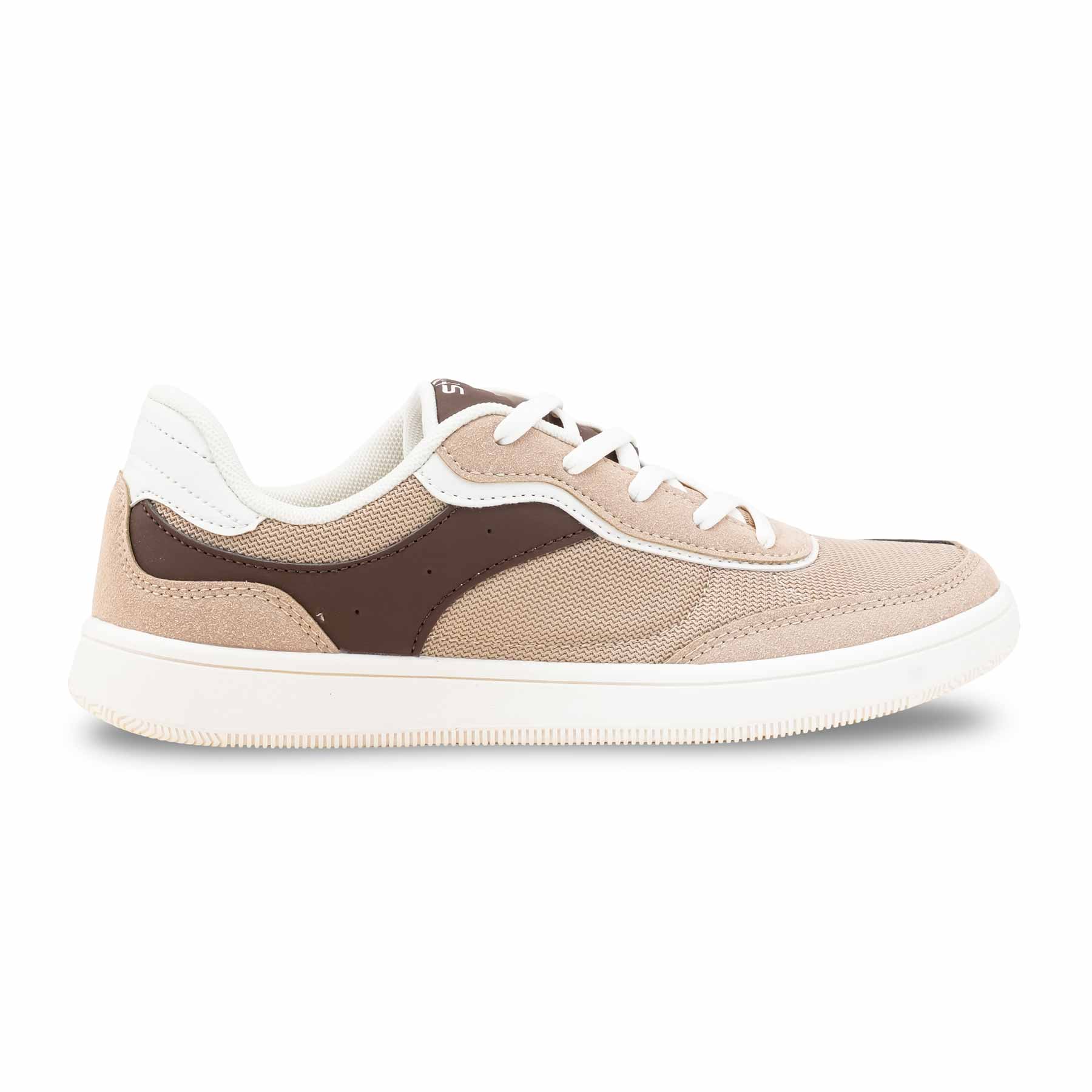 Beige Casual Sneaker For Ladies AT7466 - Image 2