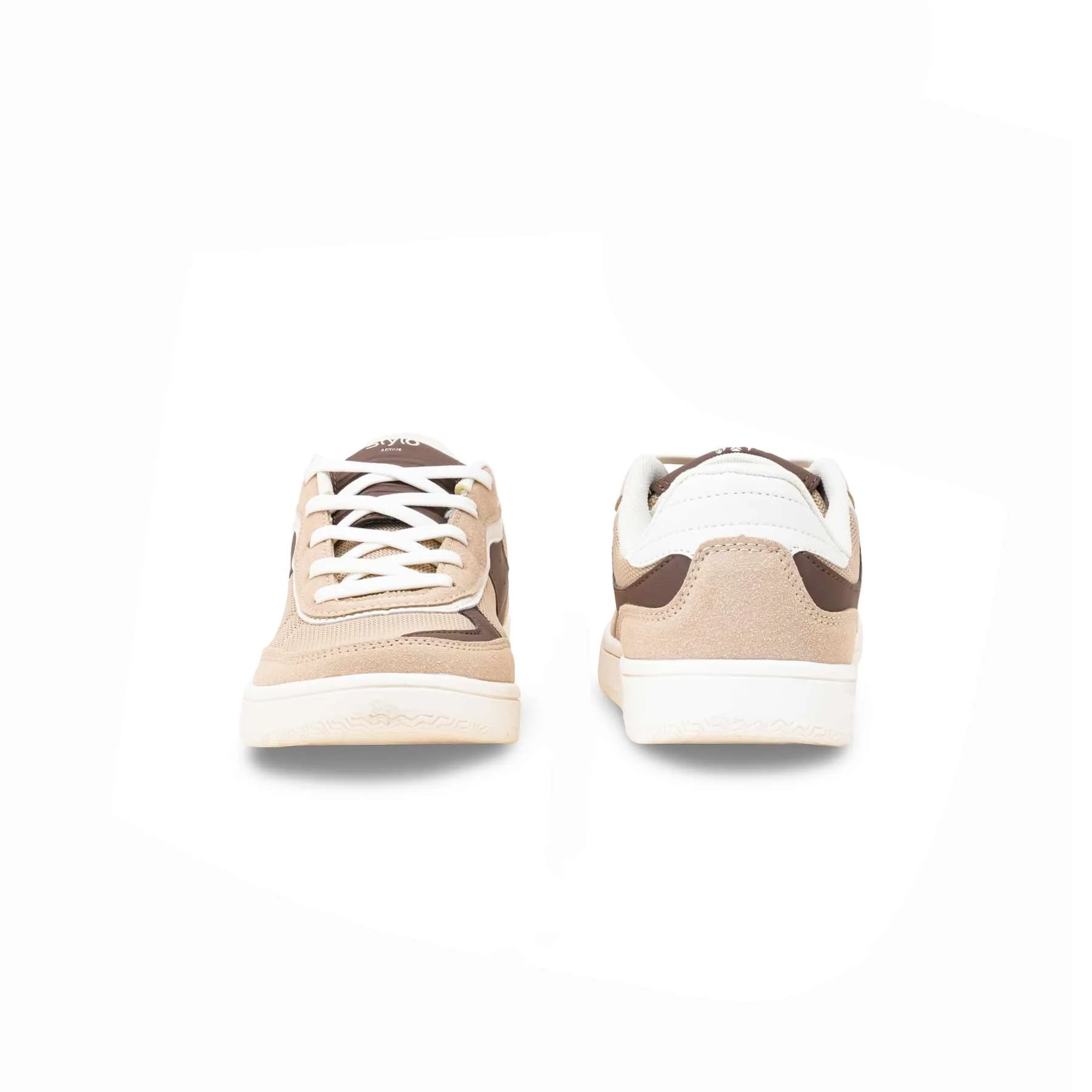 Beige Casual Sneaker For Ladies AT7466 - Image 4