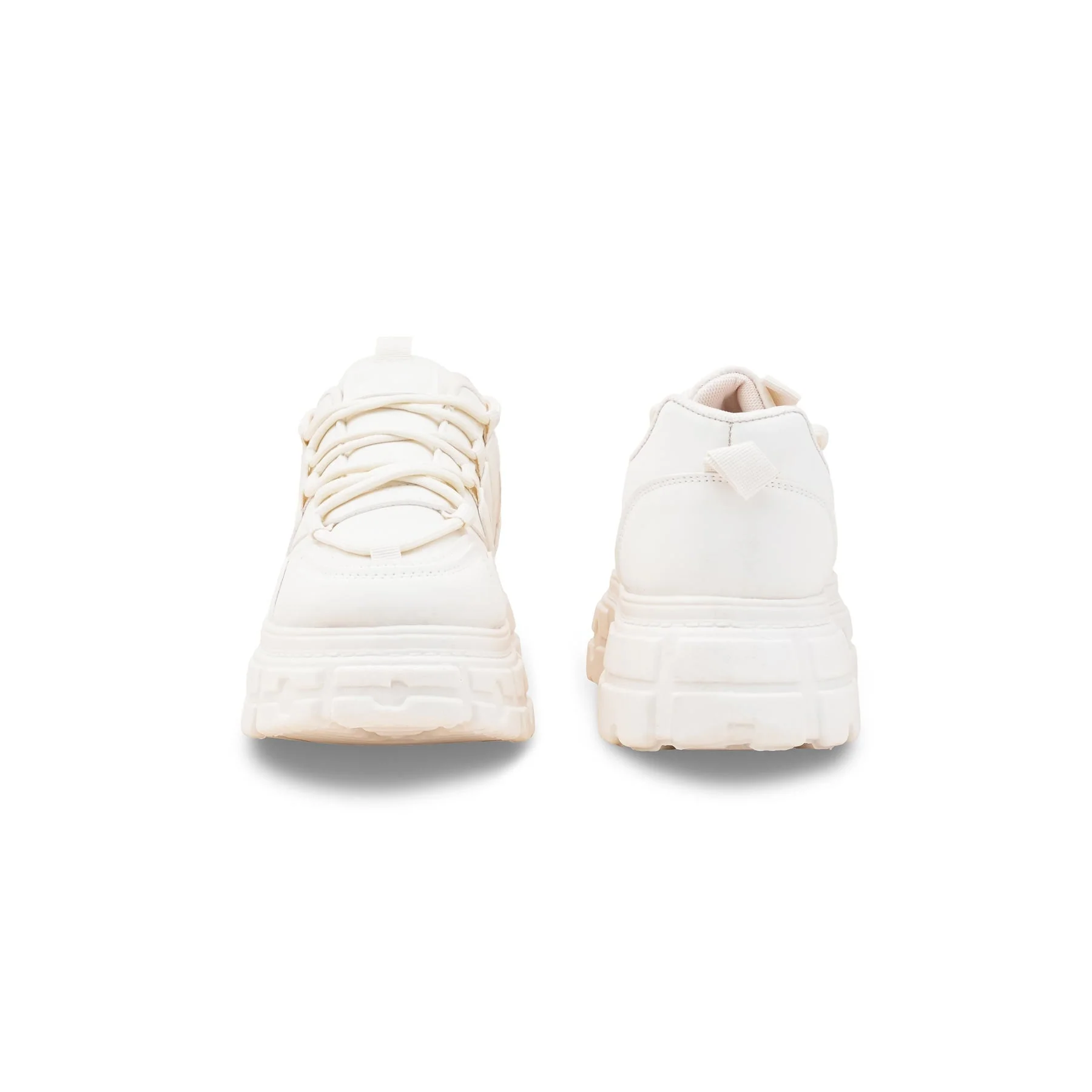 Beige Casual Sneaker For Ladies AT7484 - Image 4