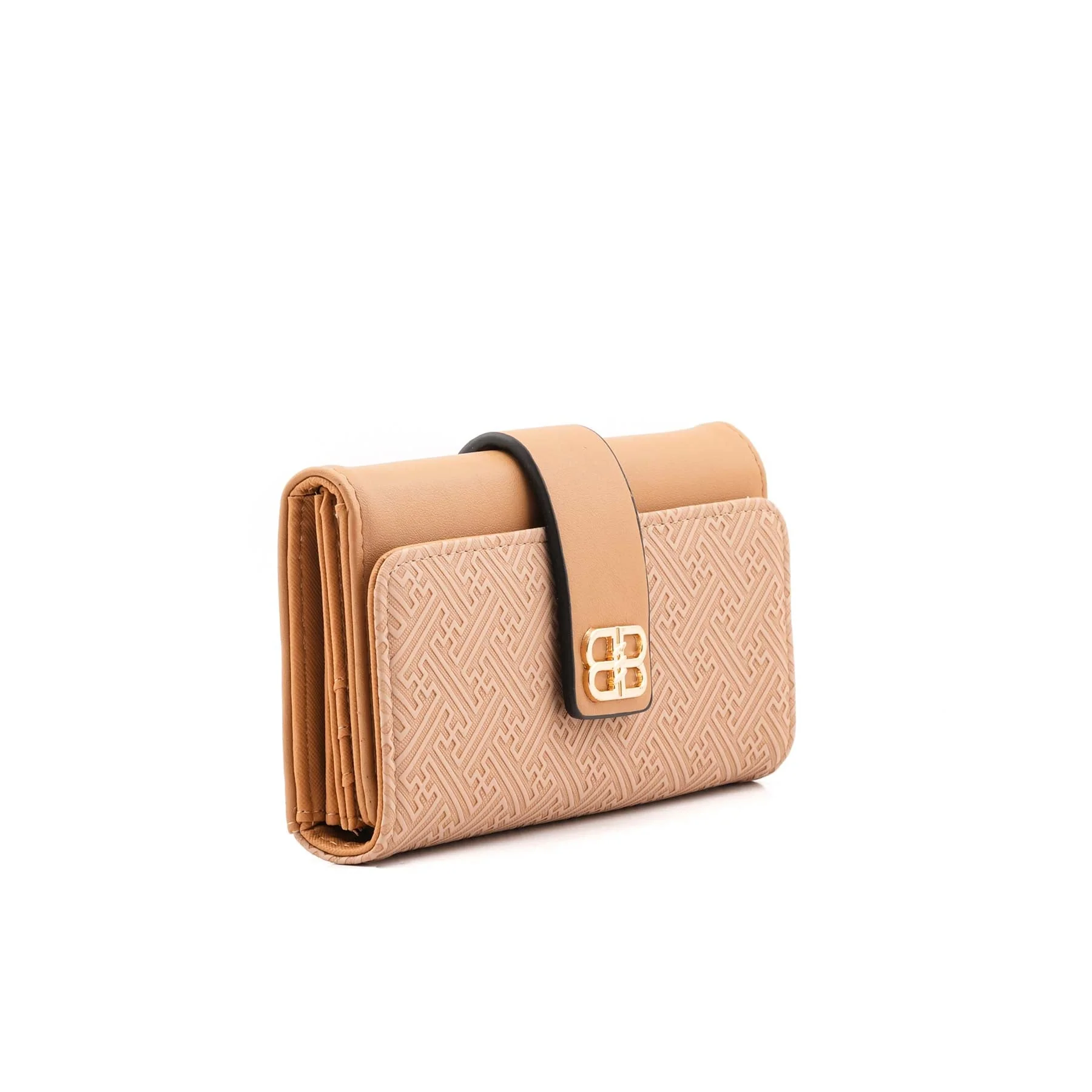 Beige Casual Wallet For Women P71131 - Image 3