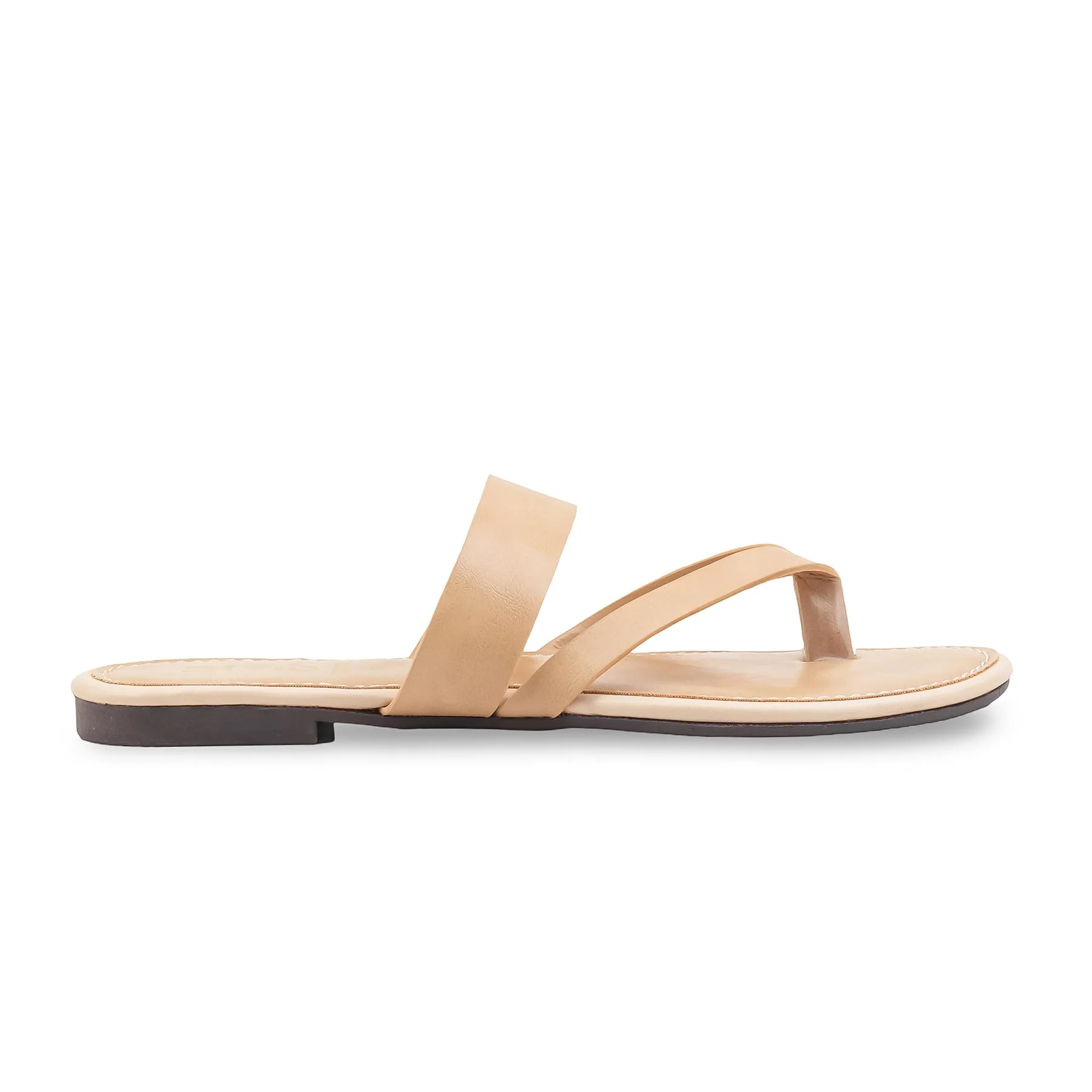 Beige Casual Women Chappal CL2275 - Image 2