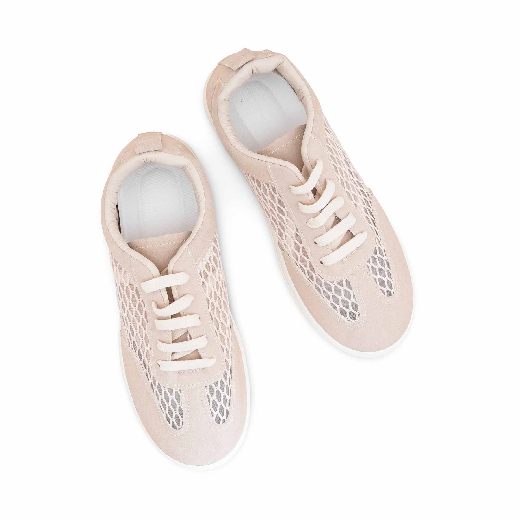 Beige Casual Women Sneaker - Image 5