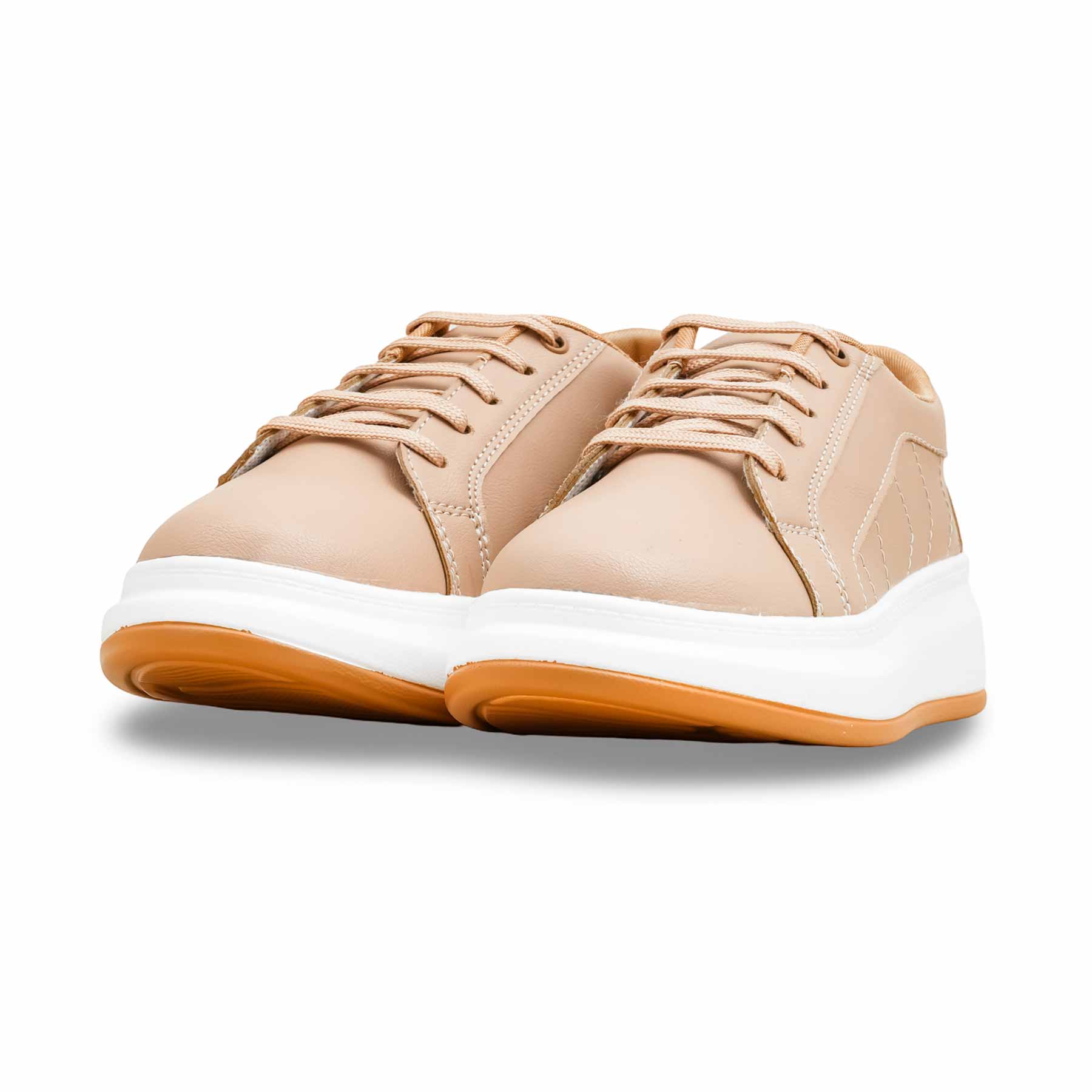 Beige Casual Women Sneaker AT7493 - Image 4
