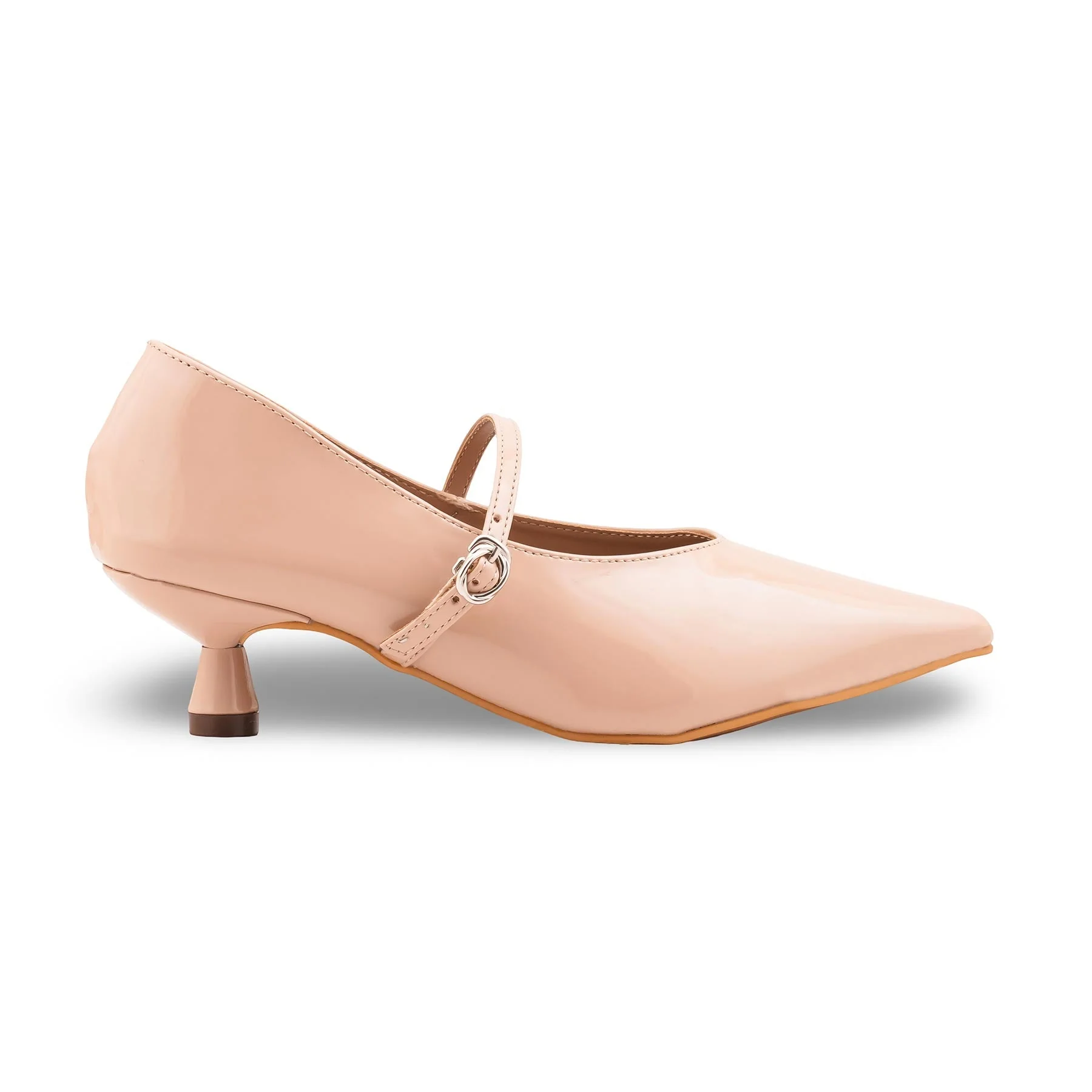Beige Court Shoes For Ladies WN7552 - Image 2