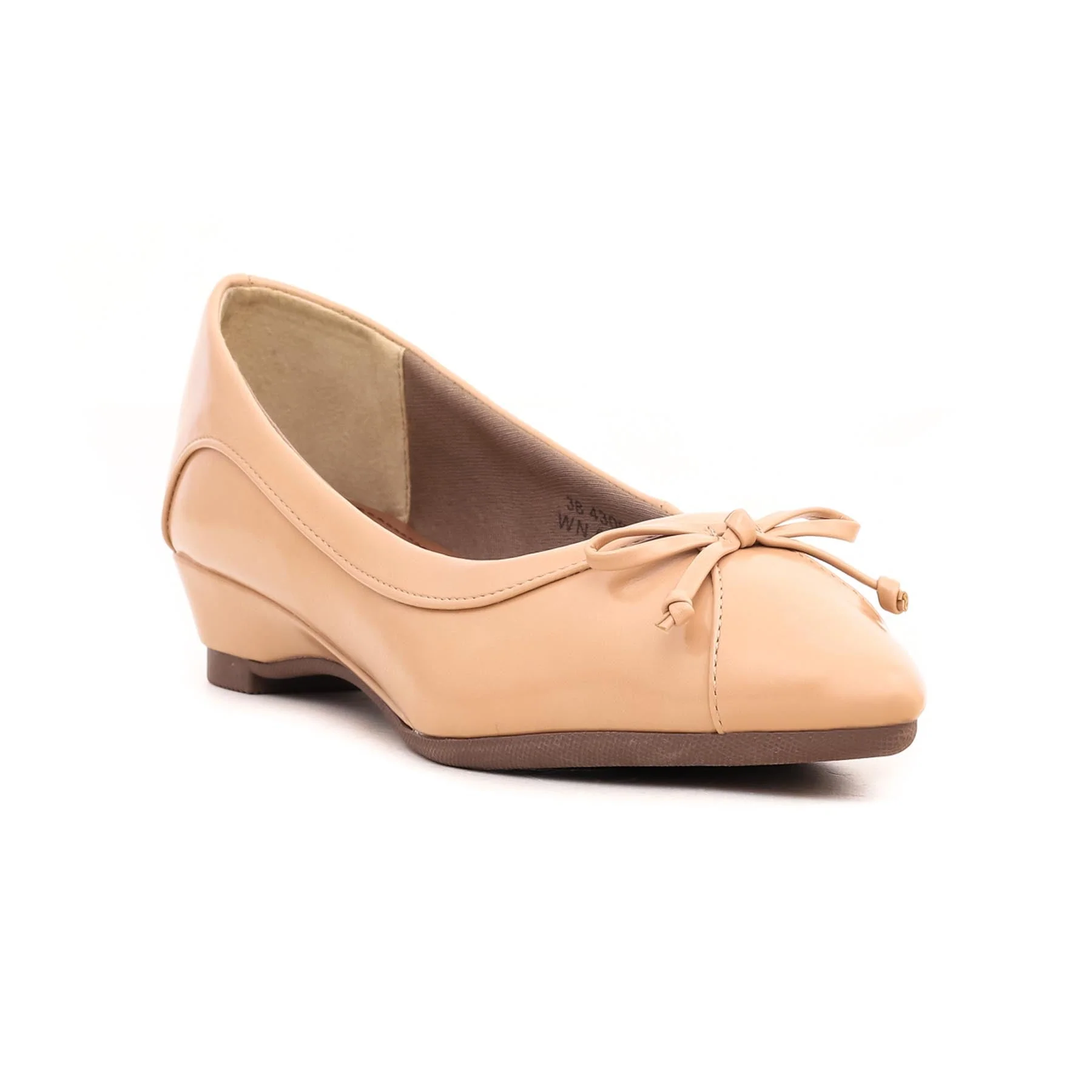 Beige Court Shoes WN0846 - Image 2