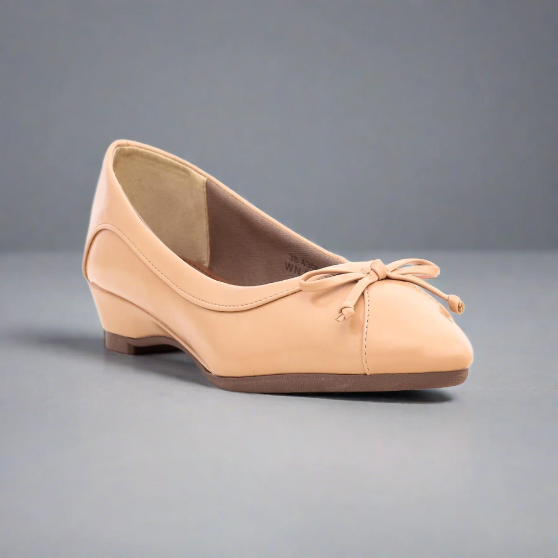 Beige Court Shoes WN0846 - Image 5