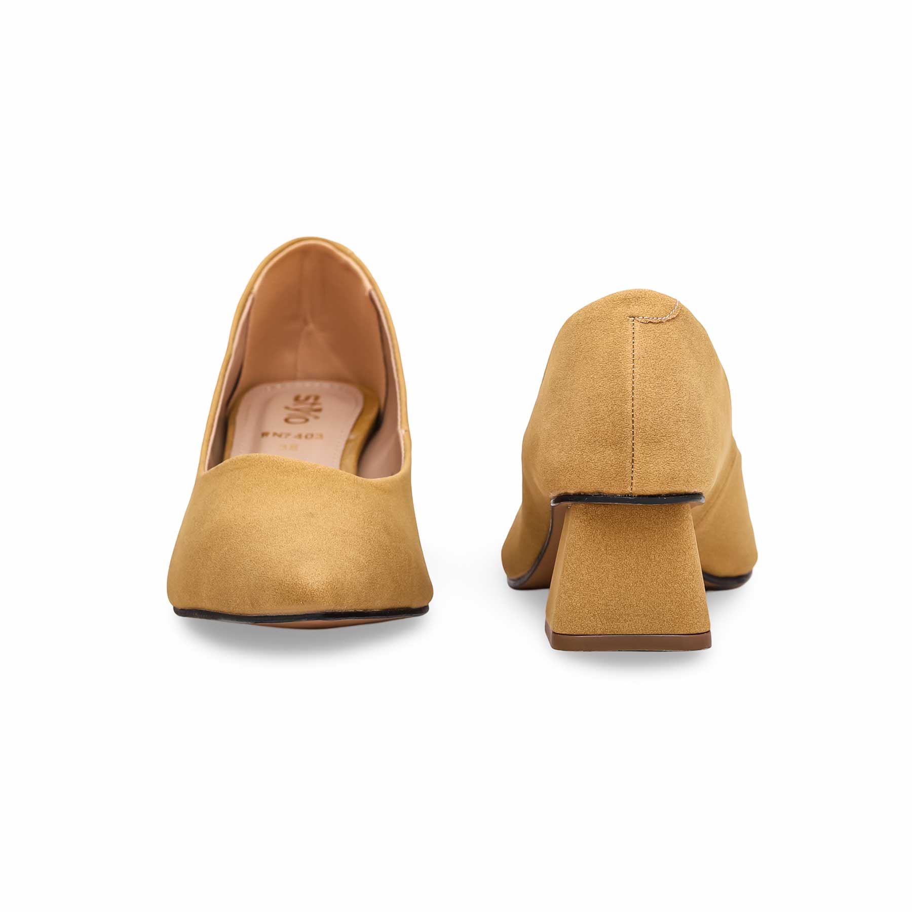 Beige Court Shoes WN7403 - Image 3