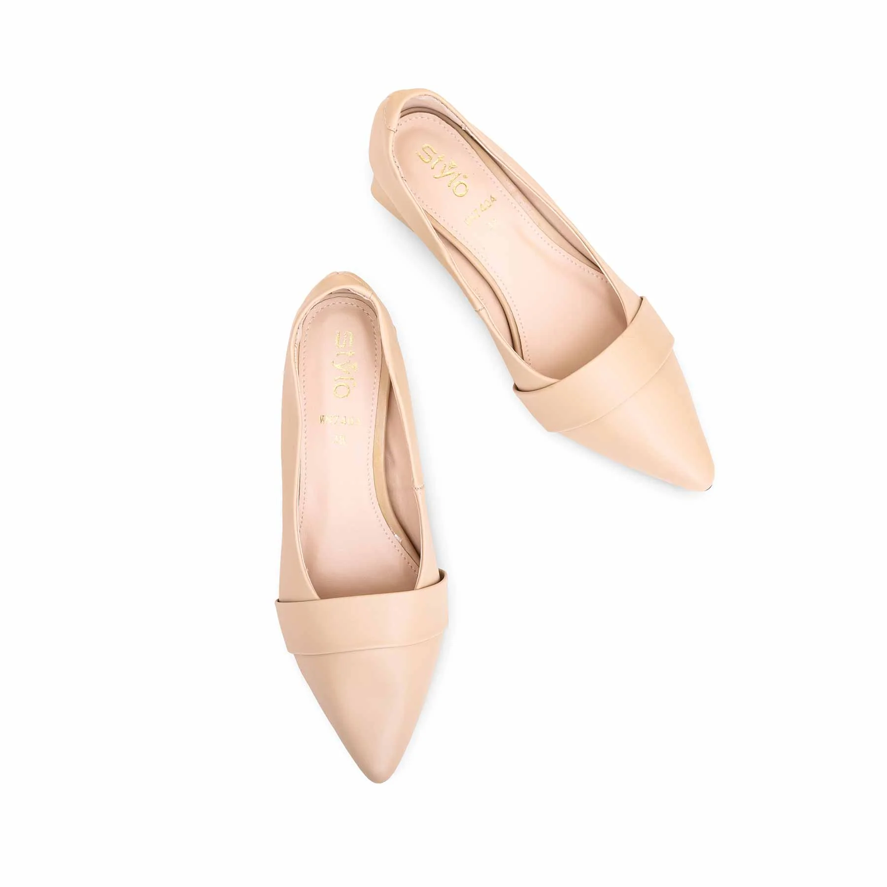Beige Court Shoes WN7404 - Image 4