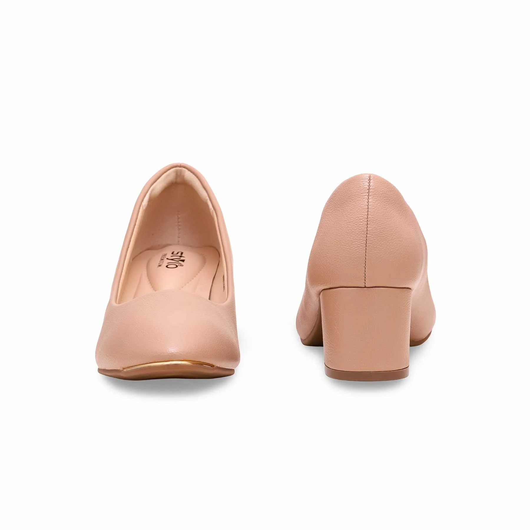 Beige Court Shoes WN7447 - Image 3