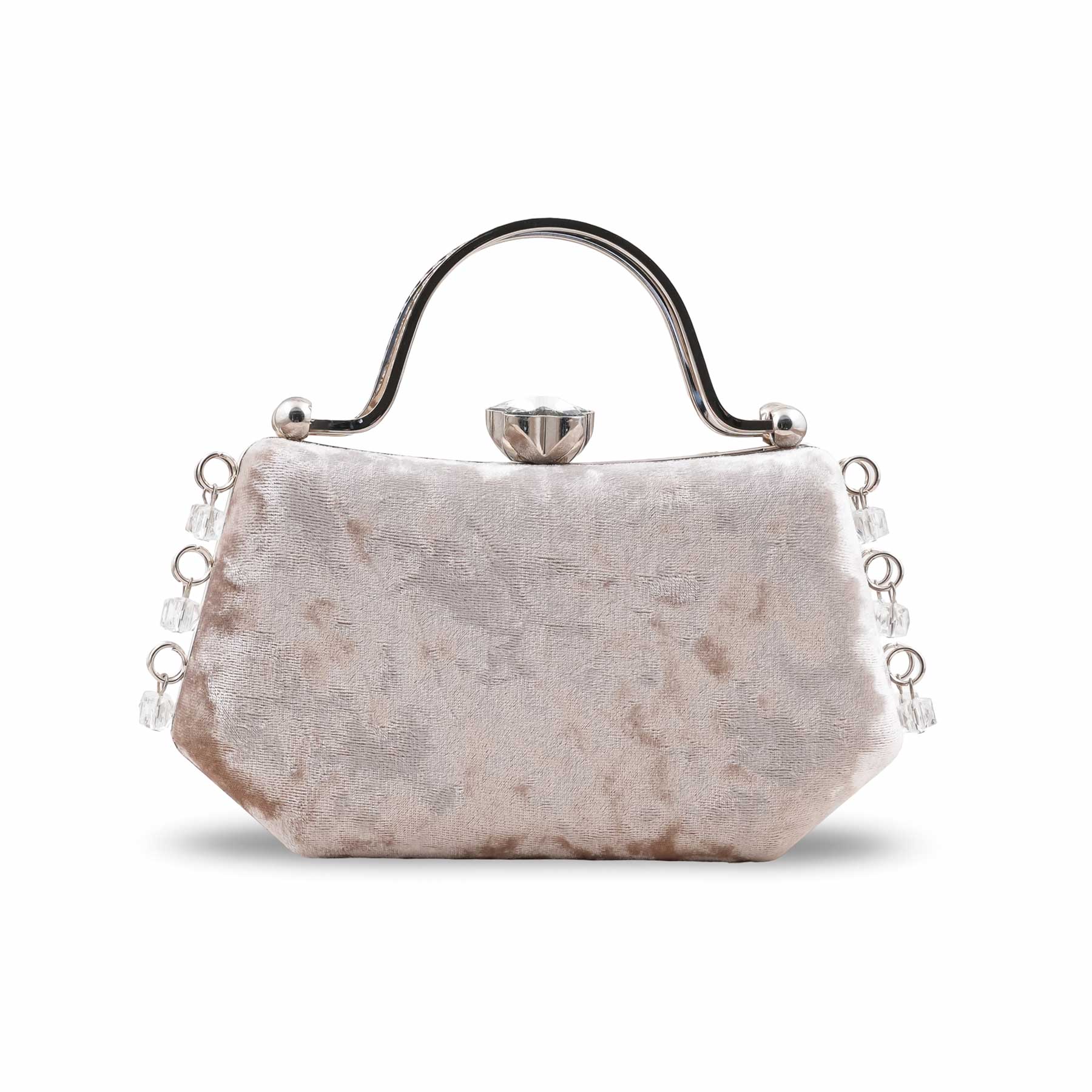 Beige Fancy Clutch For Ladies P15715 - Image 2