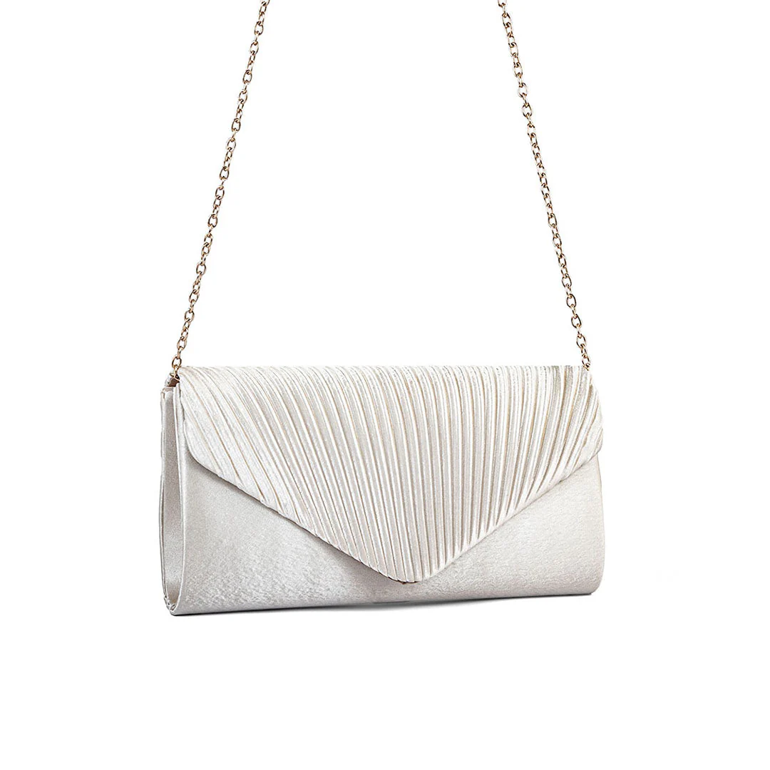 Beige Fancy Clutch P24143 - Image 2