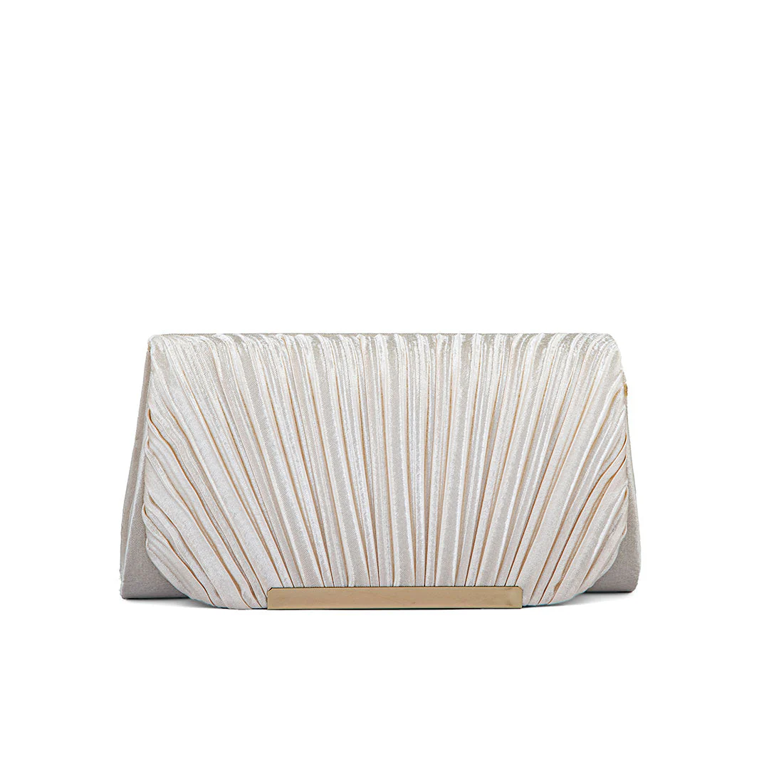 Beige Fancy Clutch P24144 - Image 2
