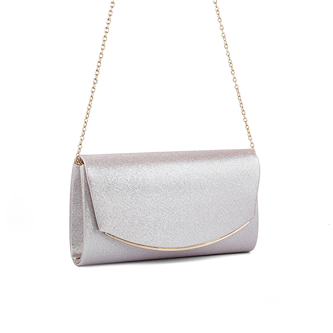 Beige Fancy Clutch P24163 - Image 3