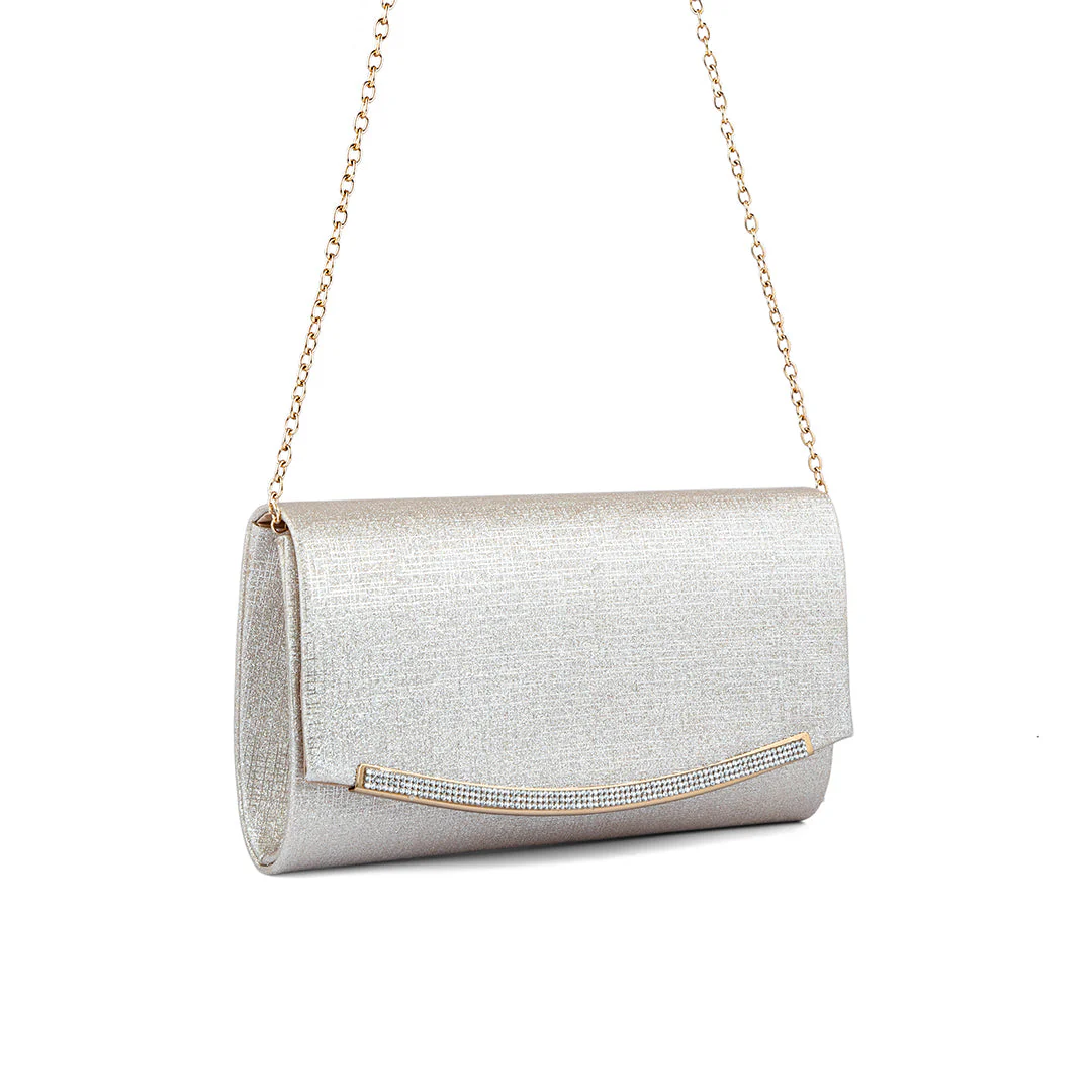 Beige Fancy Clutch P24171 - Image 3