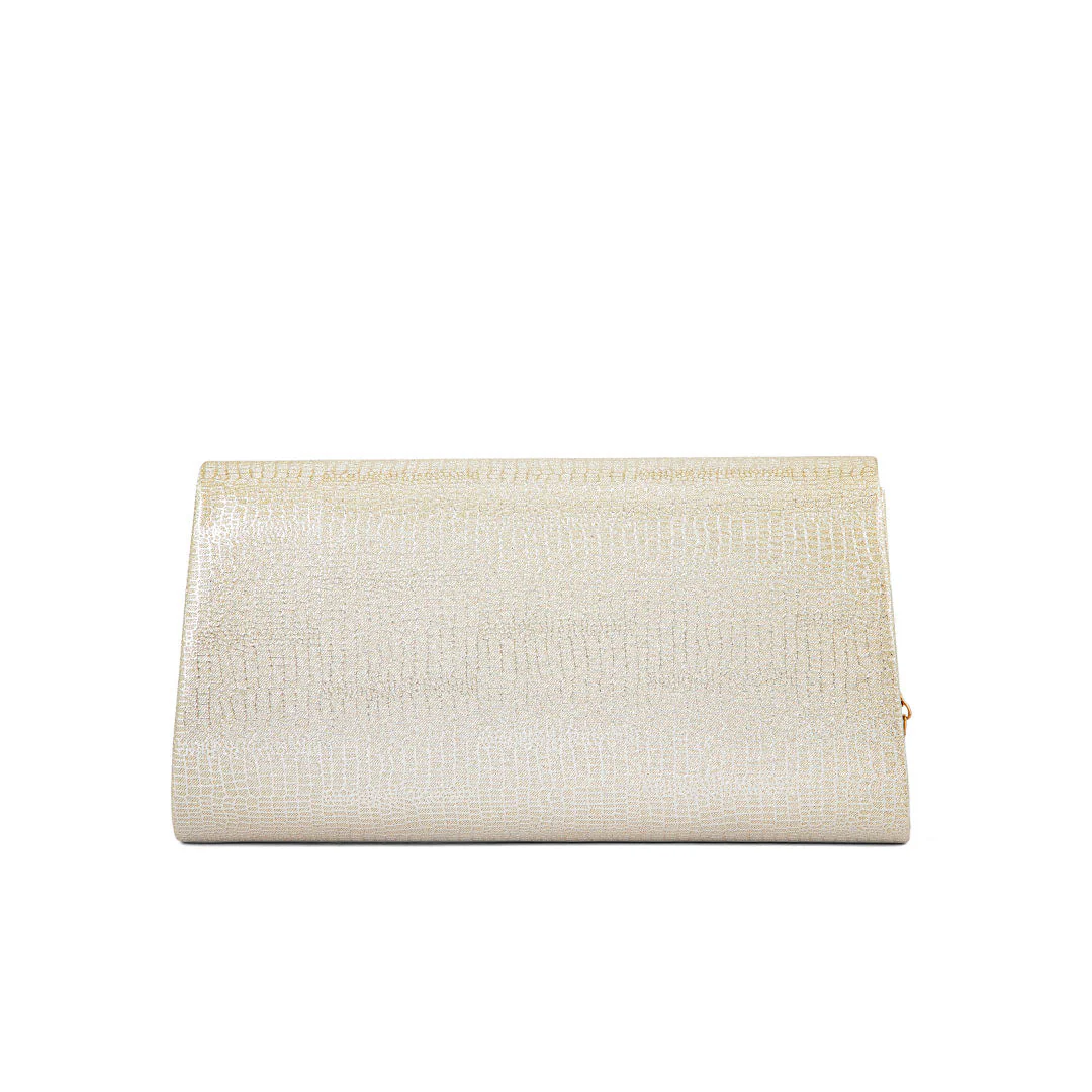 Beige Fancy Clutch P24174 - Image 3