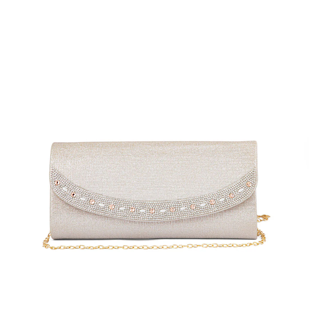 Beige Fancy Clutch P24176 - Image 2