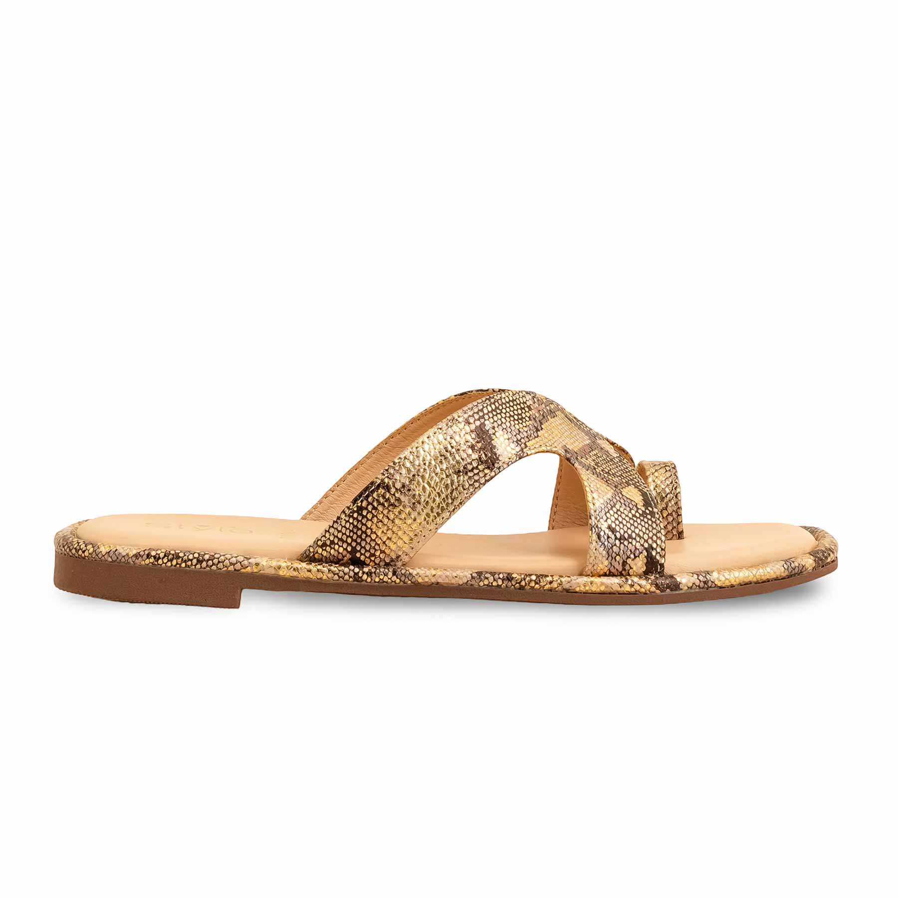 Beige Formal Chappal For Ladies FR0564 - Image 2