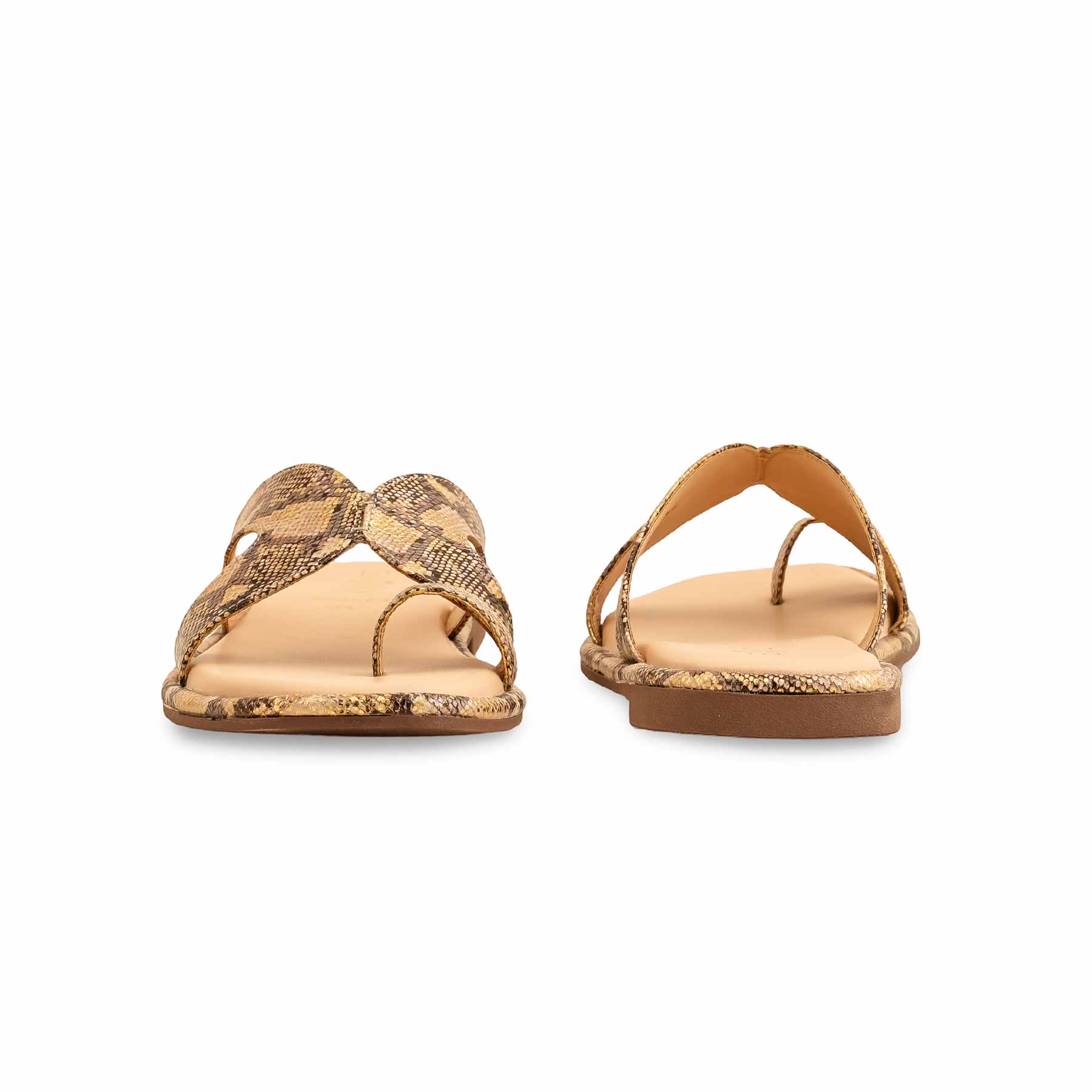 Beige Formal Chappal For Ladies FR0564 - Image 4