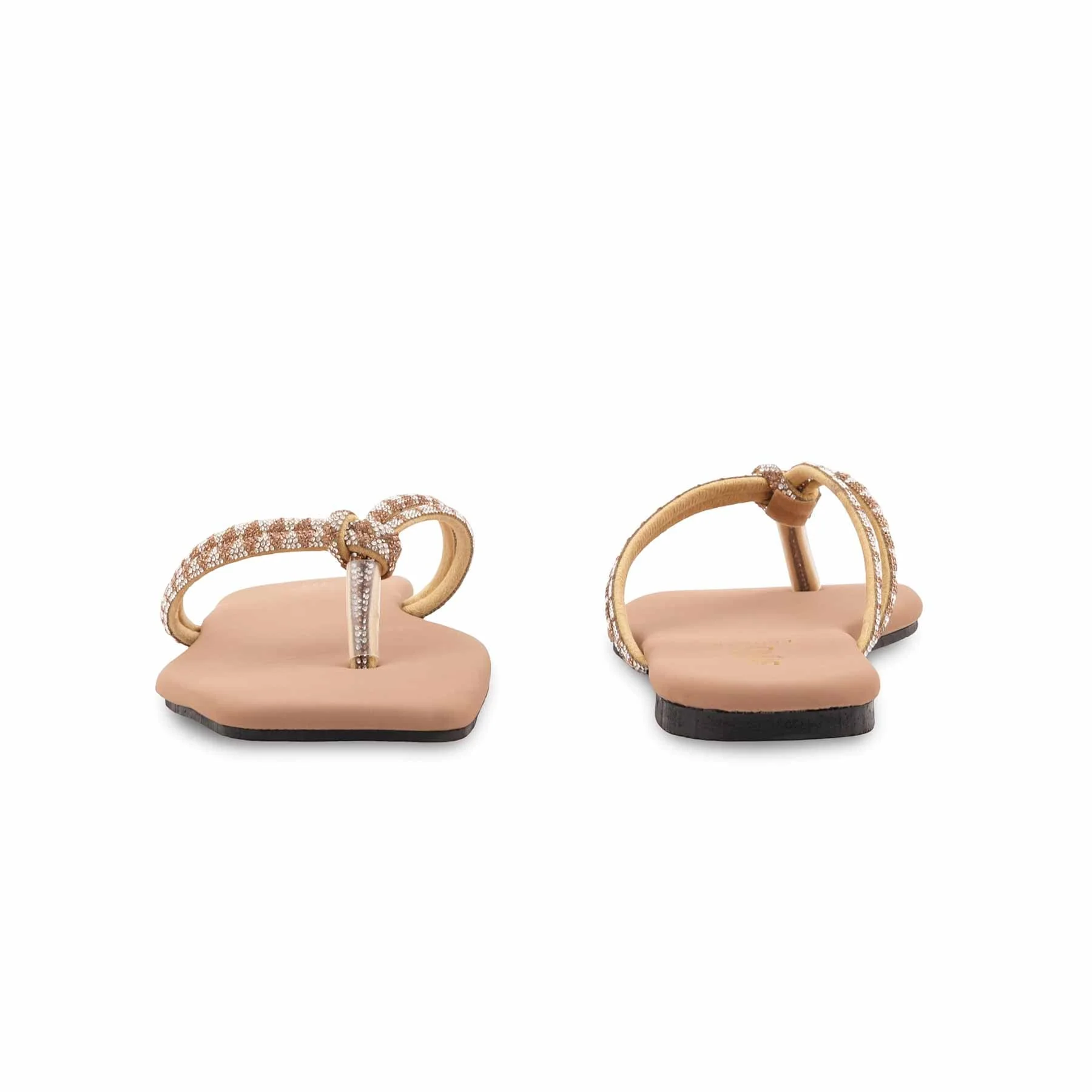 Beige Formal Chappal For Women FR0578 - Image 4